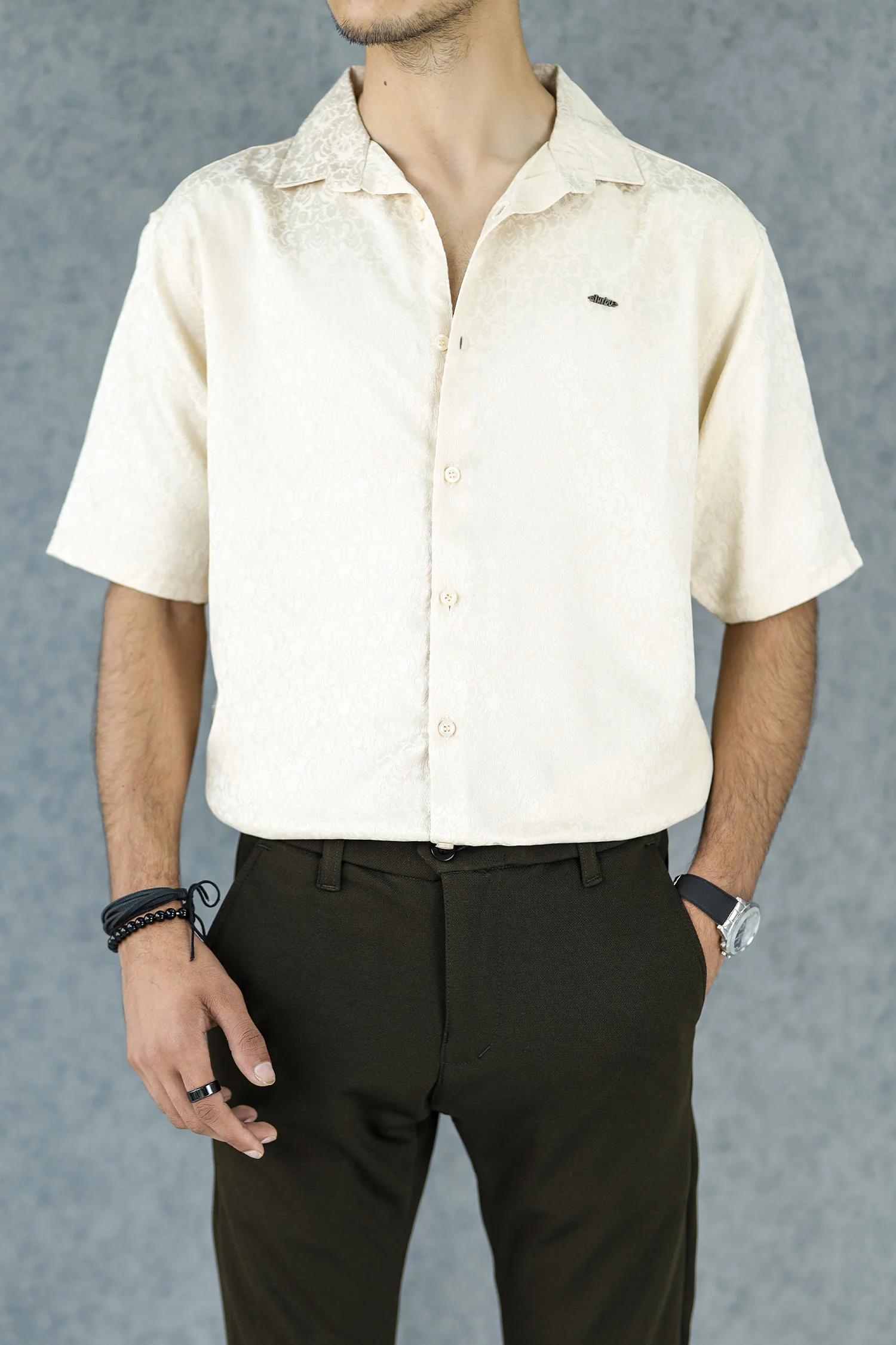 Turbo Designer Motif Floral Casual Shirt - Image 16