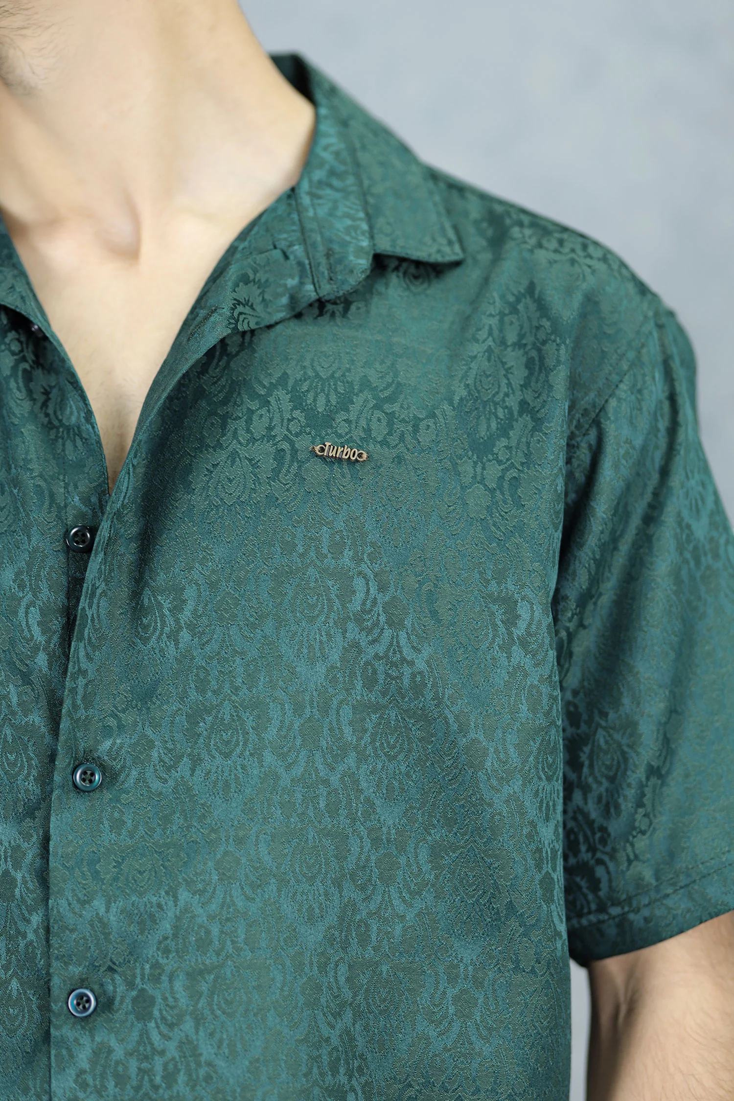 Turbo Designer Motif Floral Casual Shirt - Image 5
