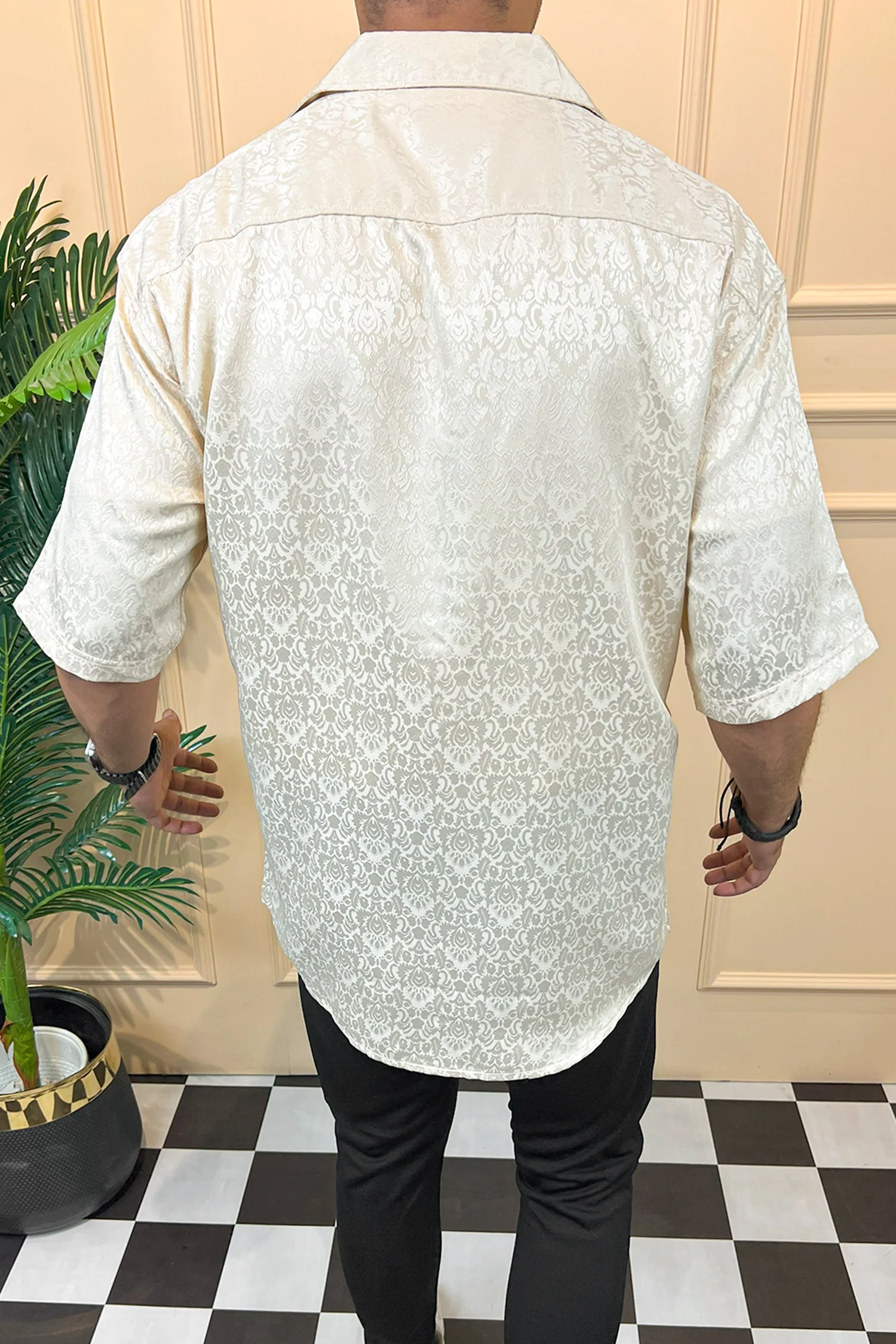 Turbo Designer Motif Floral Casual Shirt - Image 4