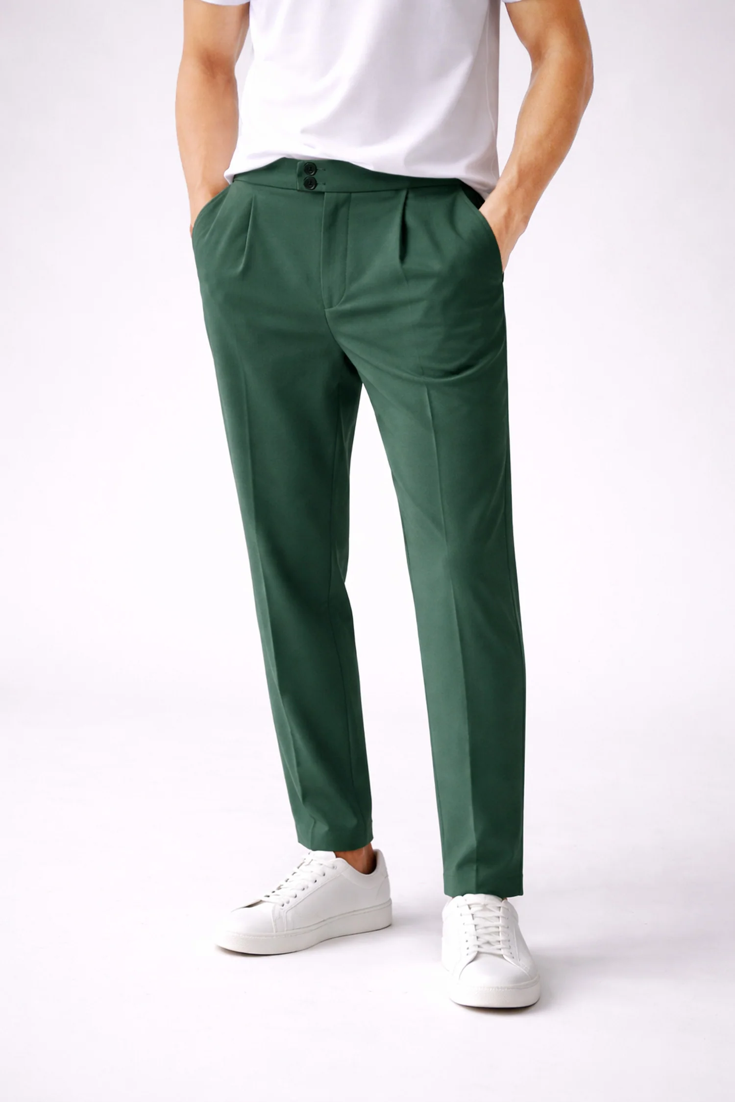 Turbo Double Buckle Closure Design Men's Imported Trouser - Image 7
