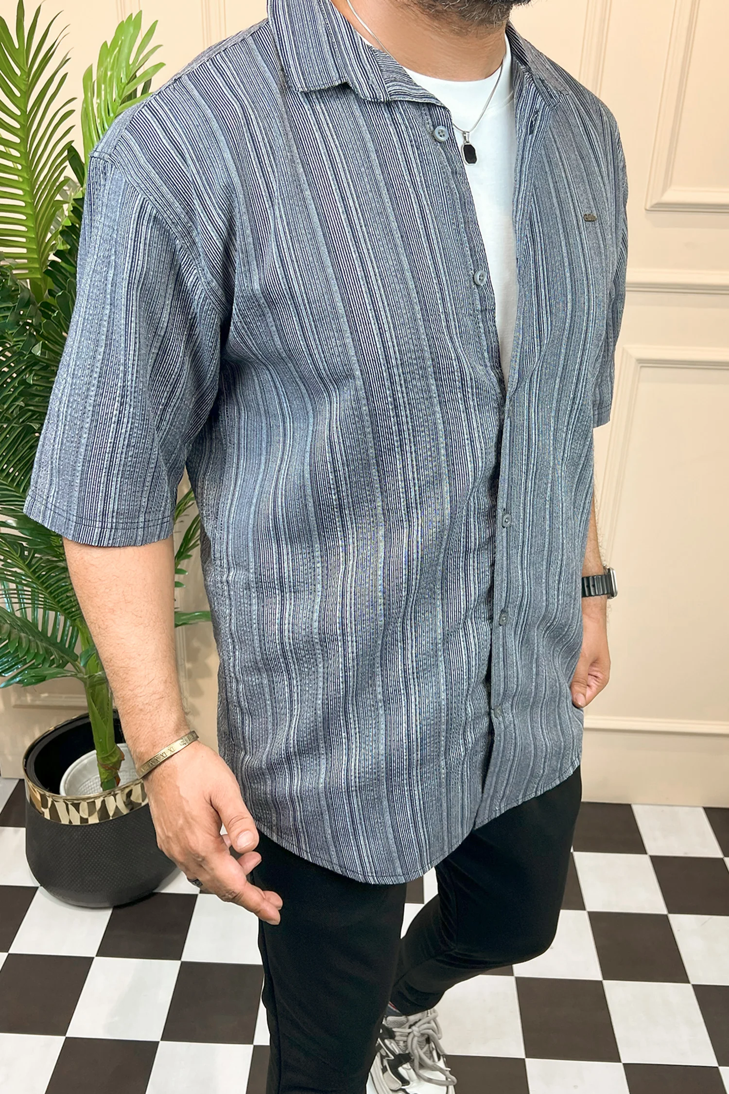 Turbo Down Box Collared Casual Shirt - Image 7