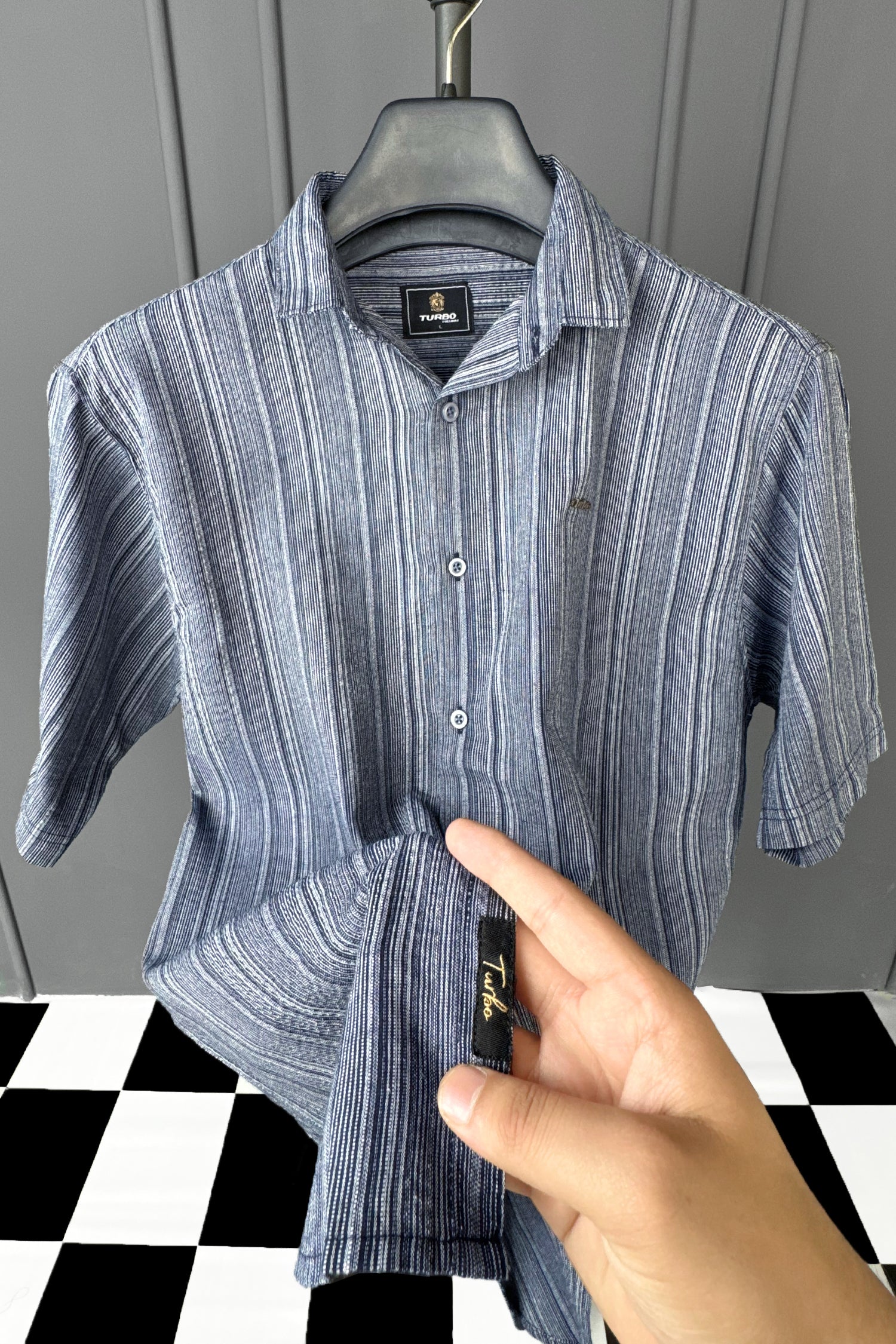 Turbo Down Box Collared Casual Shirt - Image 7