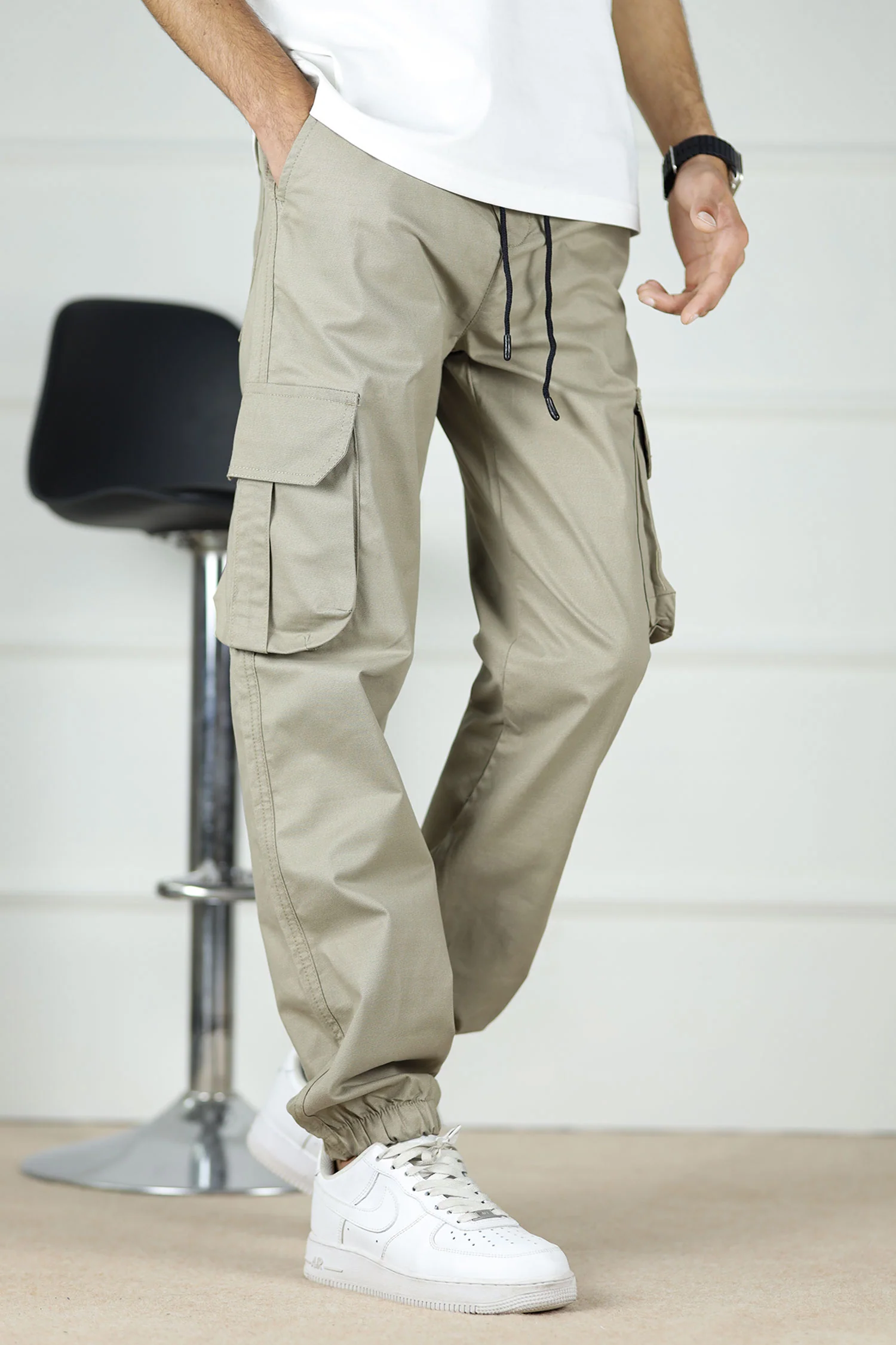 Turbo DrawString Pockets Cotton Cargo Trouser - Image 15