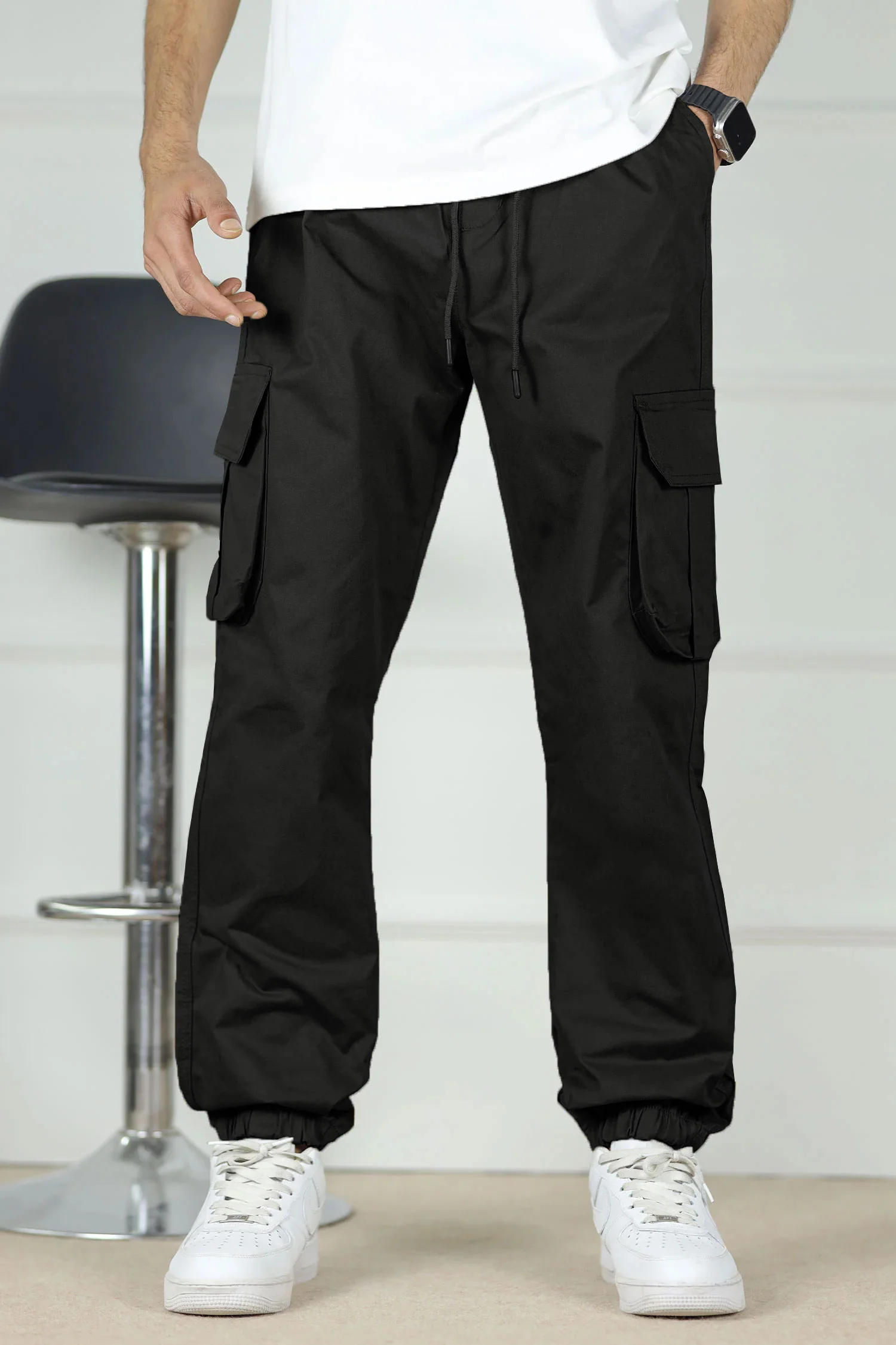 Turbo DrawString Pockets Cotton Cargo Trouser - Image 21