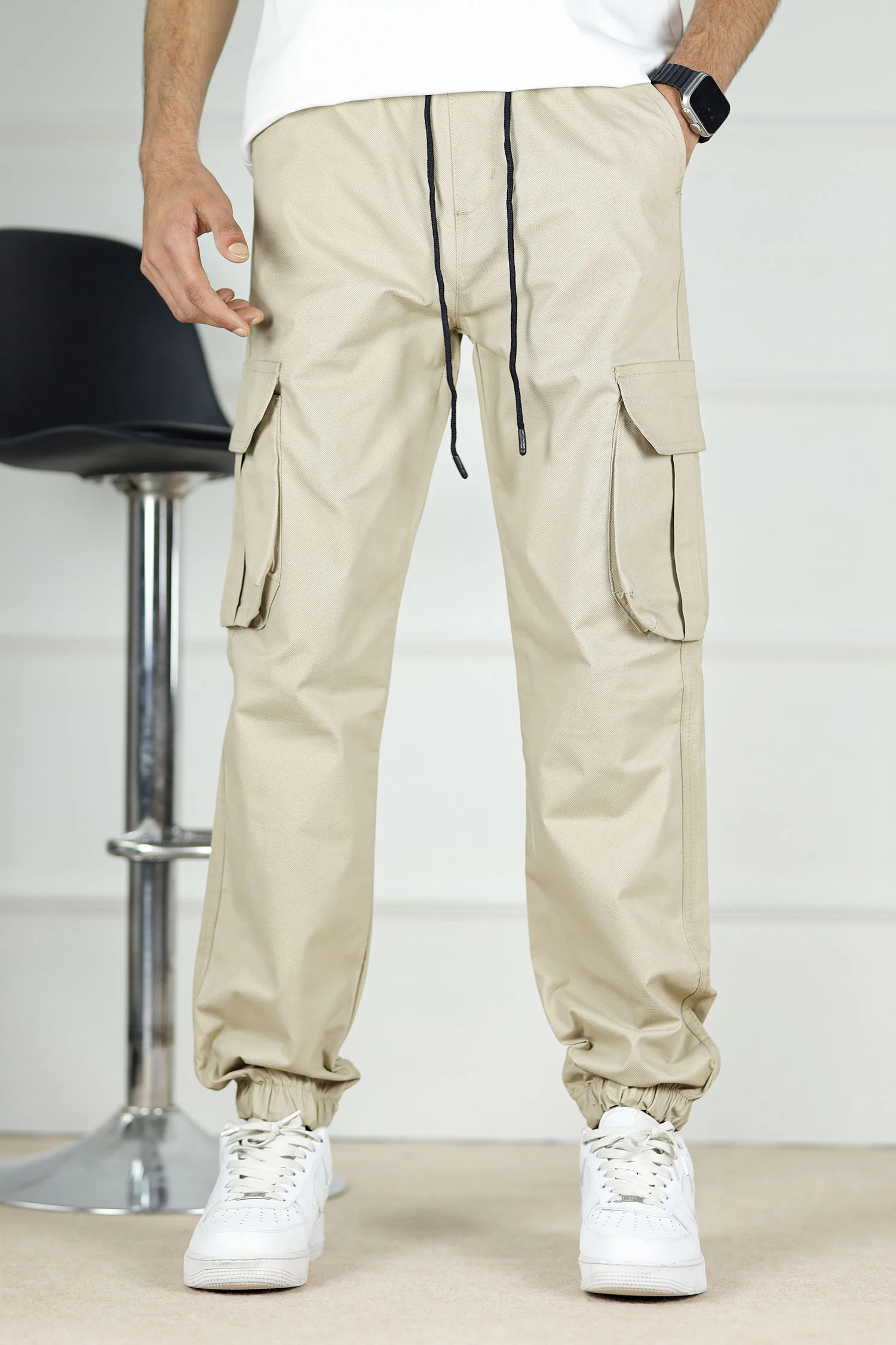 Turbo DrawString Pockets Cotton Cargo Trouser - Image 9