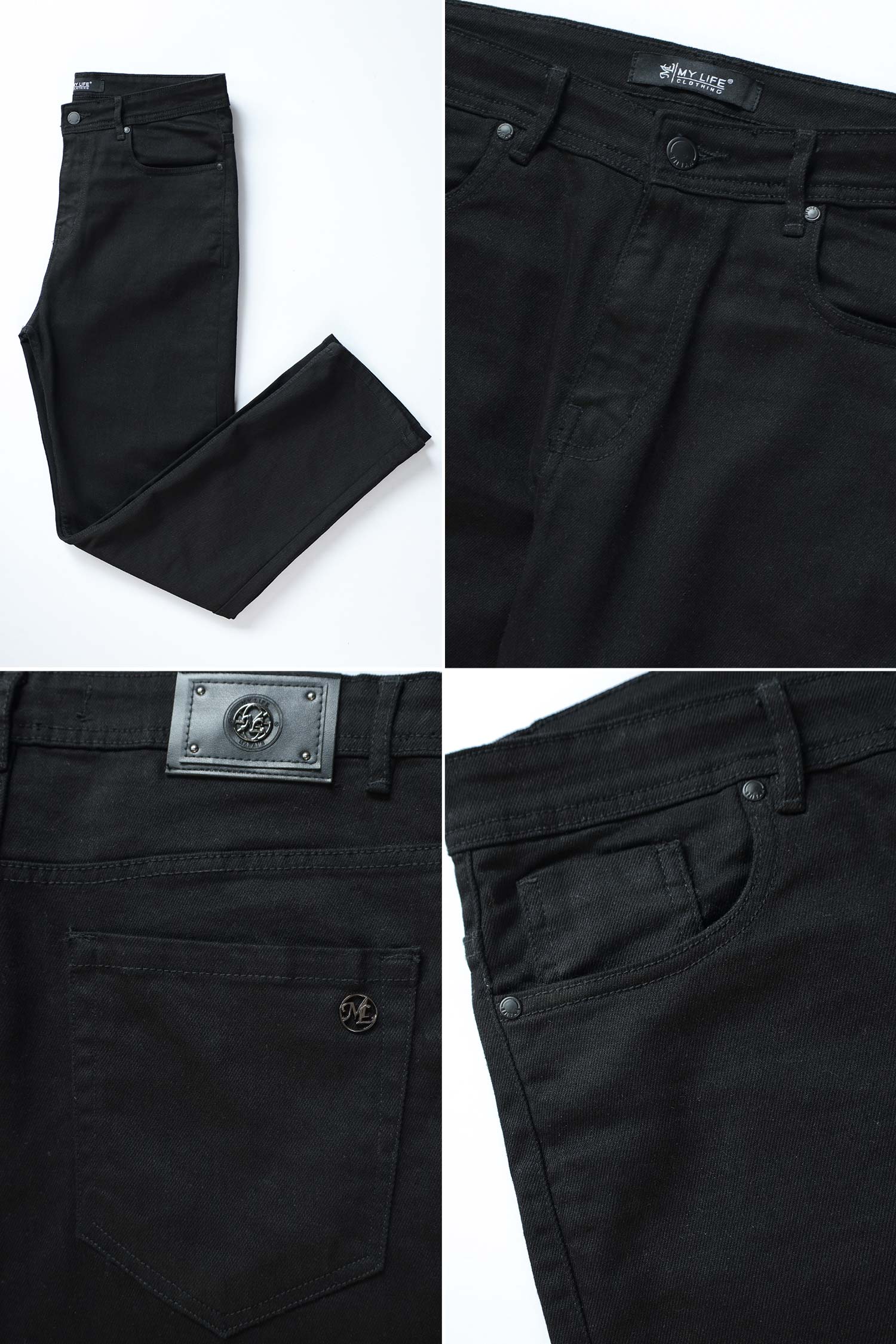 Turbo Relaxed Fit Denim Slim-Fit Jeans In Black - Image 4
