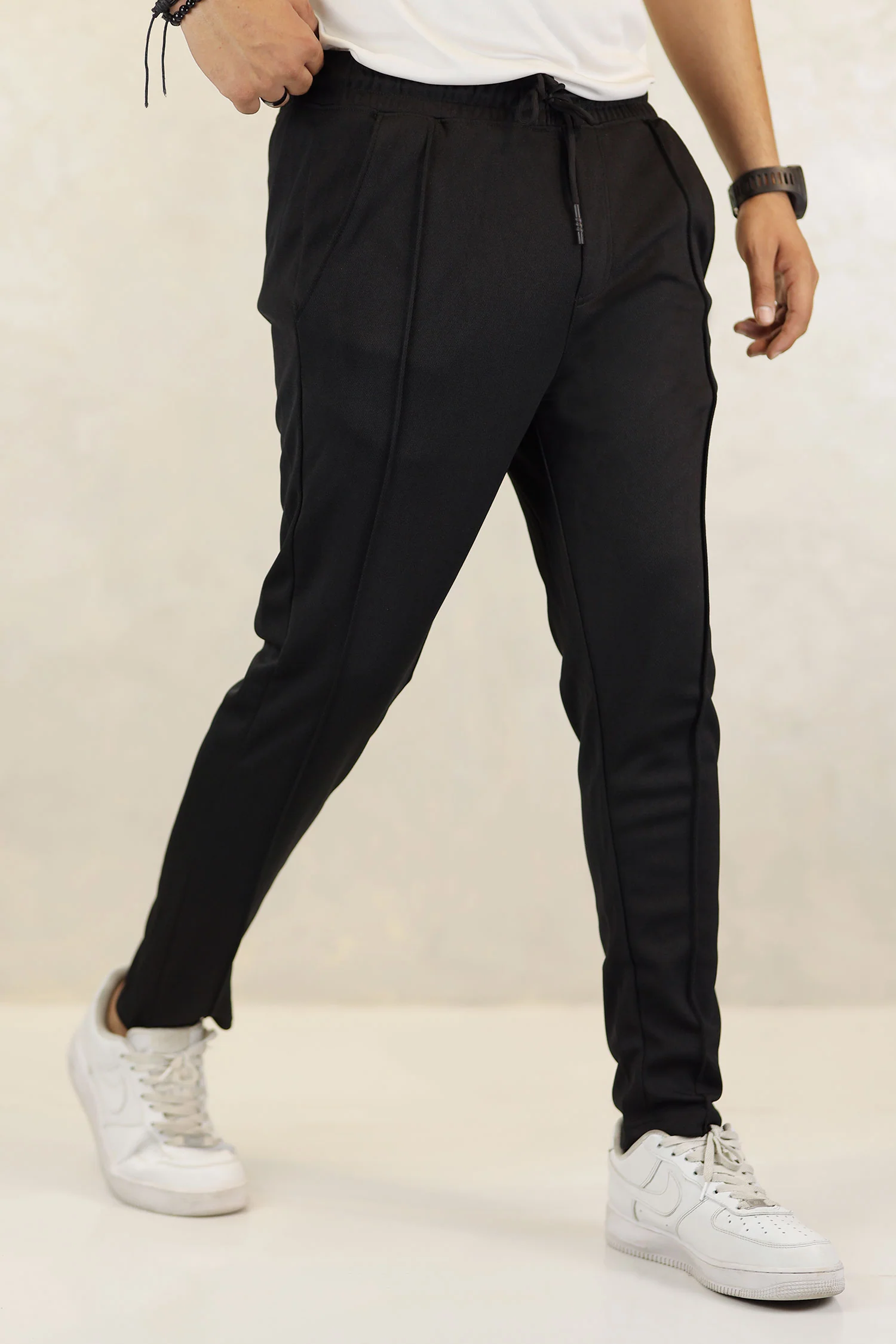 Turbo Fashion Smart Slim Fit Trouser In Black - Image 3
