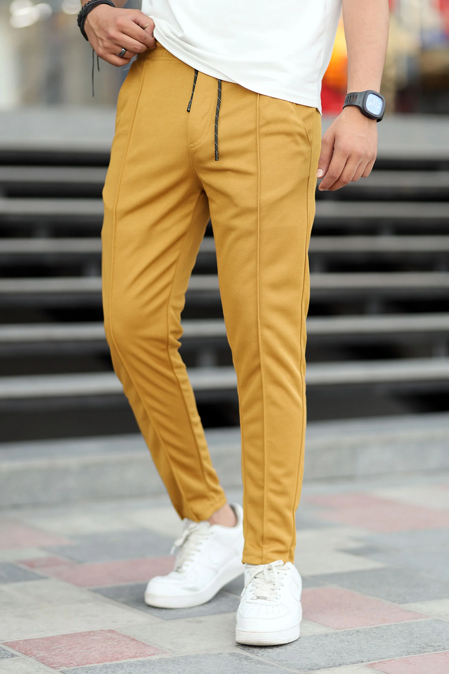 Turbo Fashion Smart Slim Fit Trouser In Camel - Image 3