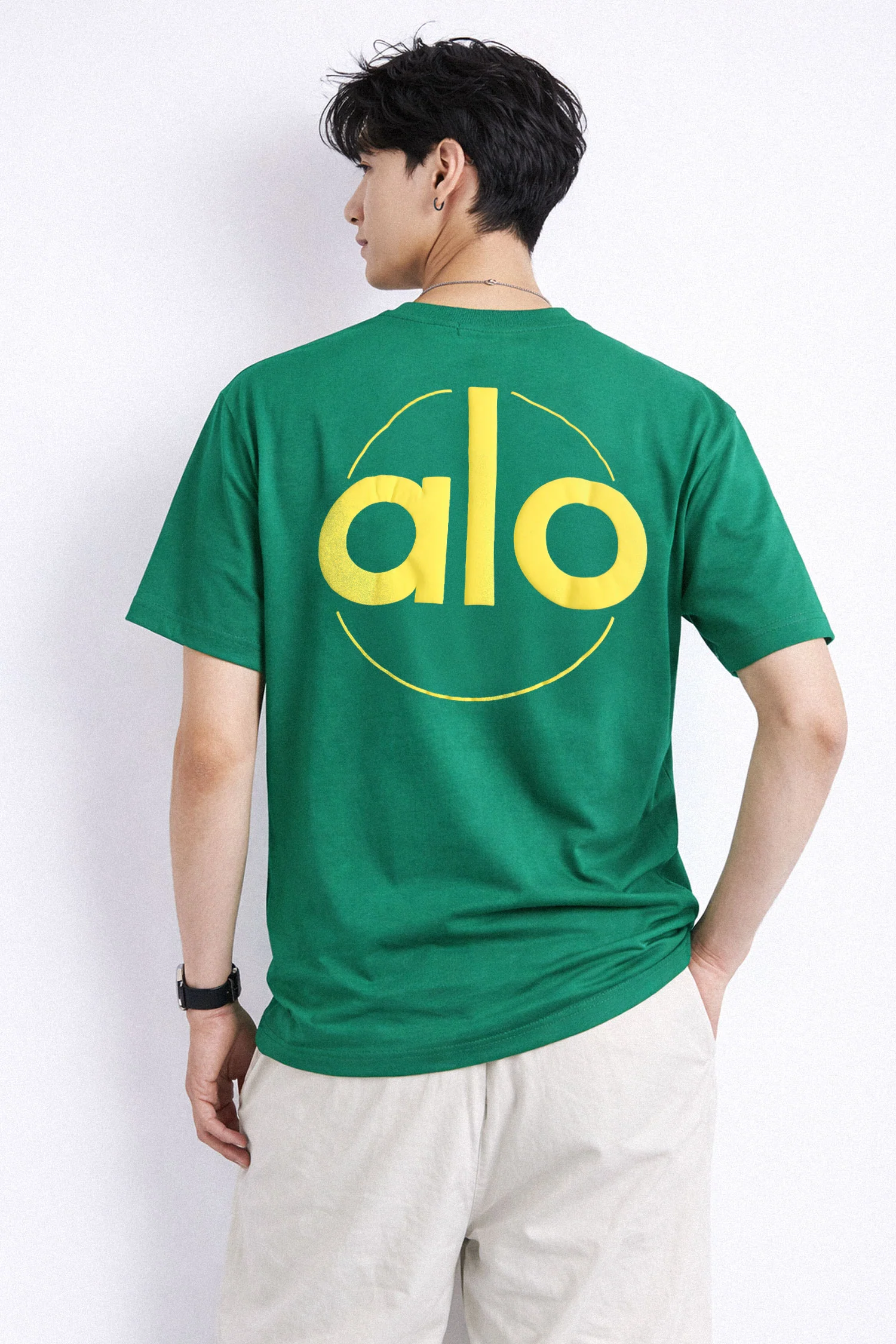 Alo Front Minimalist Style Men's Tee - Image 5