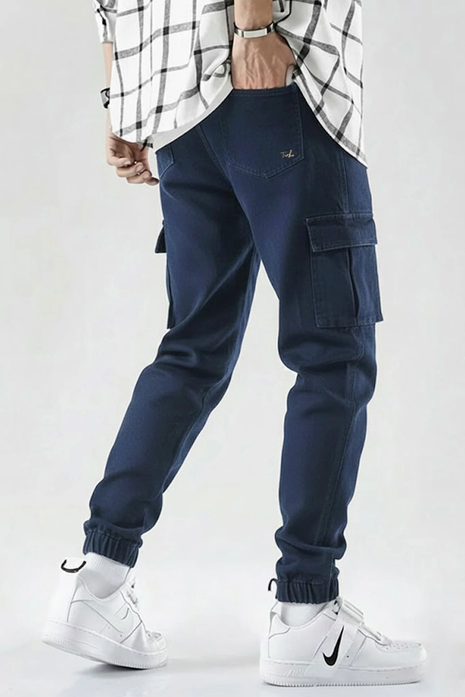 Turbo Jogging Pantalon Regular Homme Denim Jeans In Dark Navy - Image 2