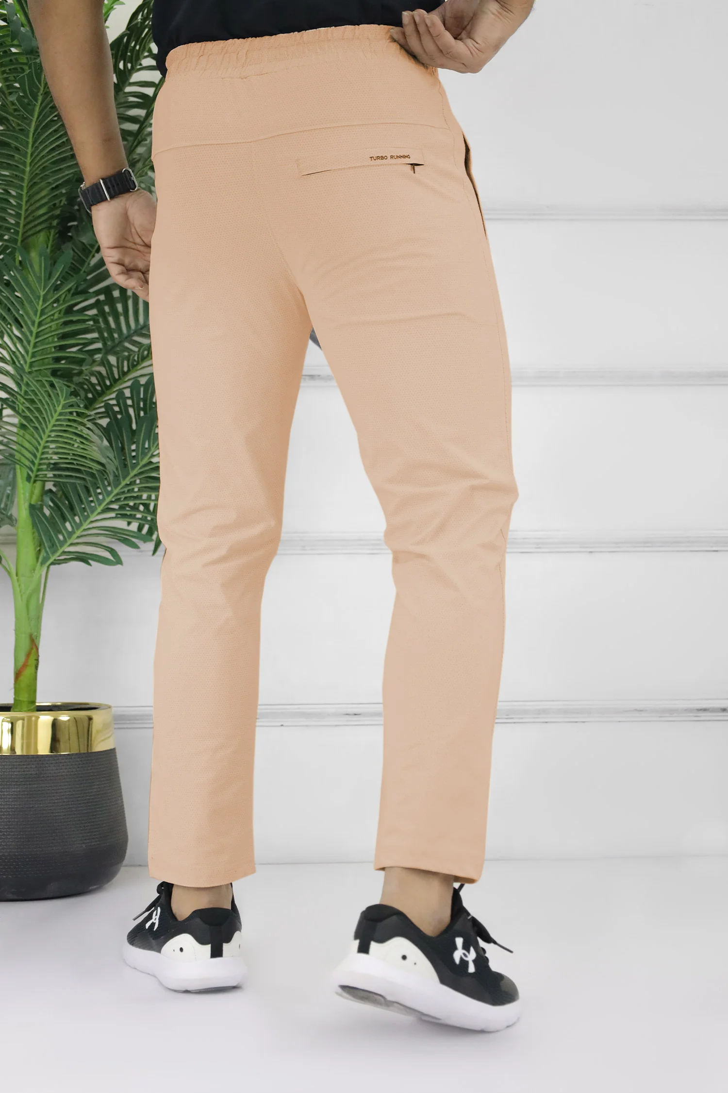 Turbo 'Kinetic-Stretch' Performance Dry-fit Trouser In Peach - Image 2