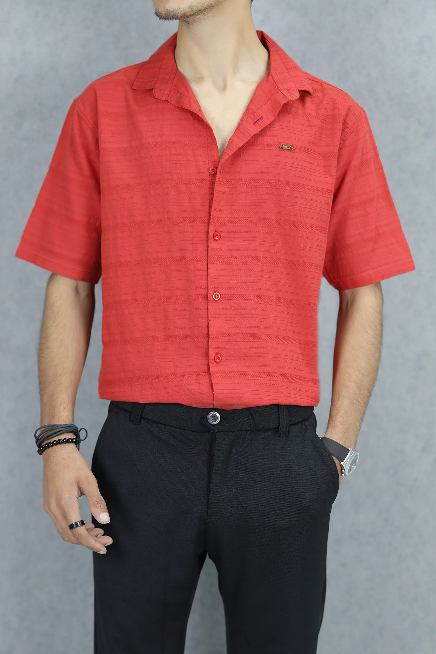 Turbo Knit Craft Crochet Casual Shirt - Image 10