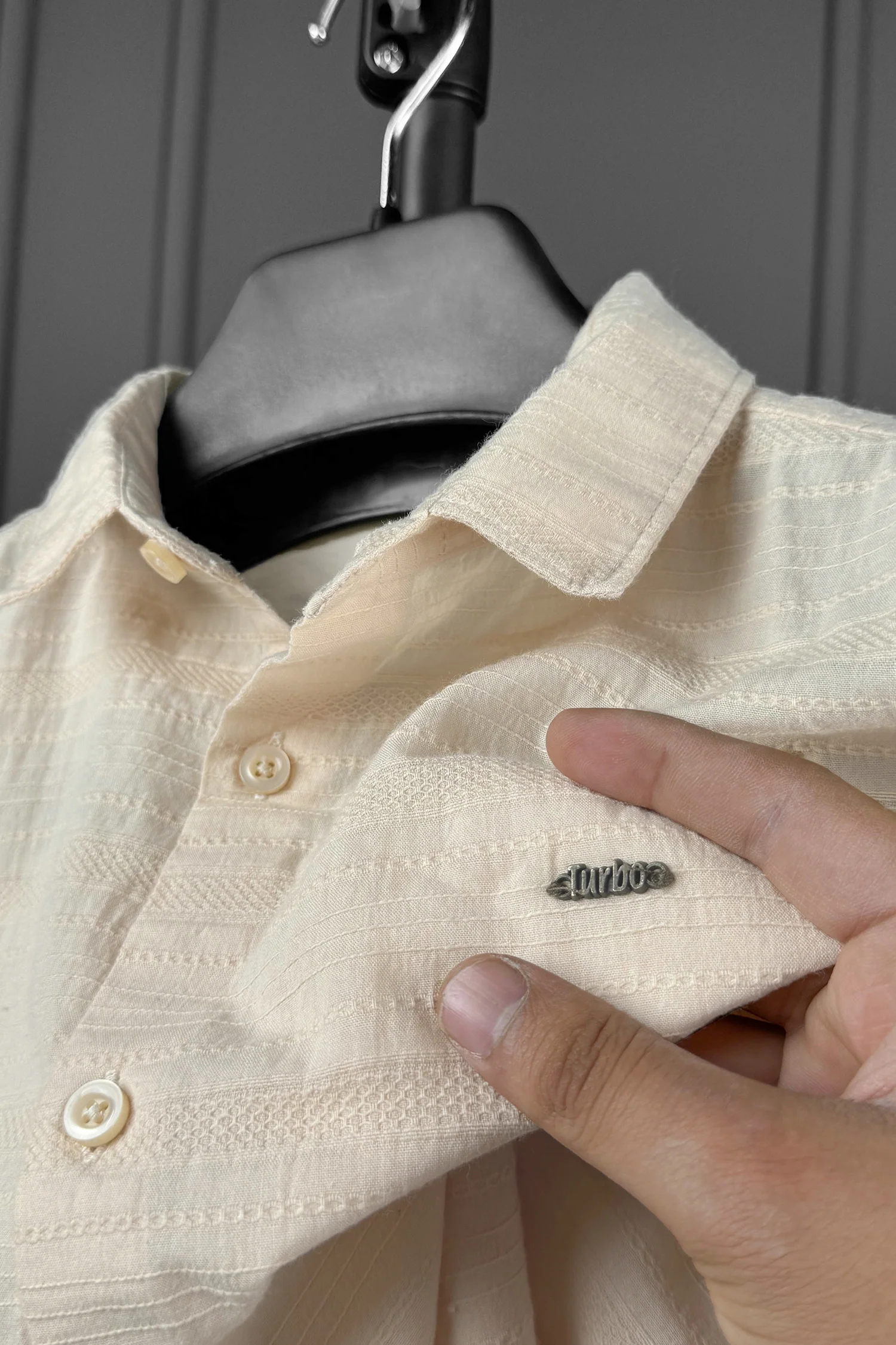 Turbo Knit Craft Crochet Casual Shirt - Image 10