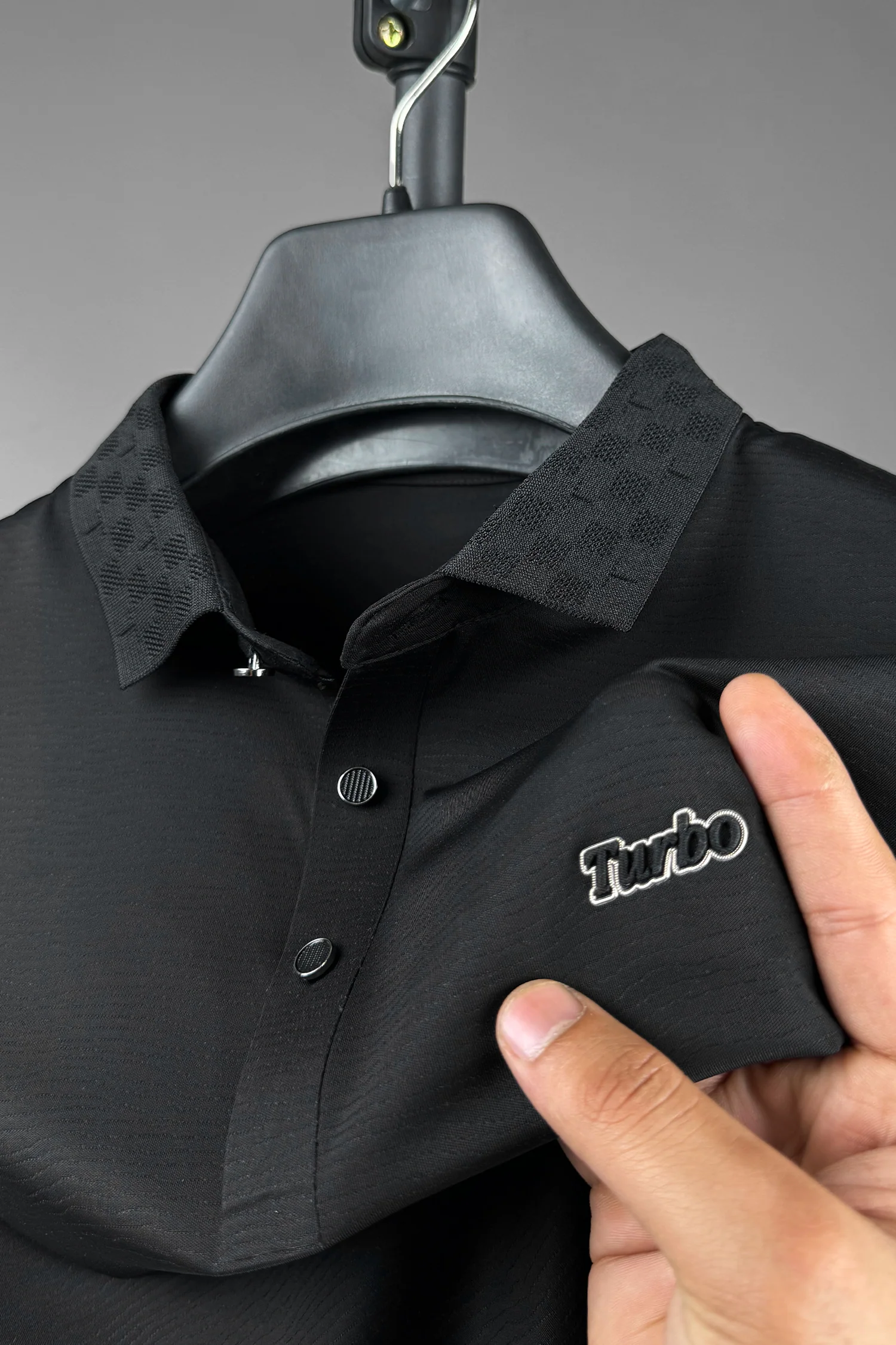 Turbo Luxury Breathable Stitchless Men's Polo Shirt - Image 14