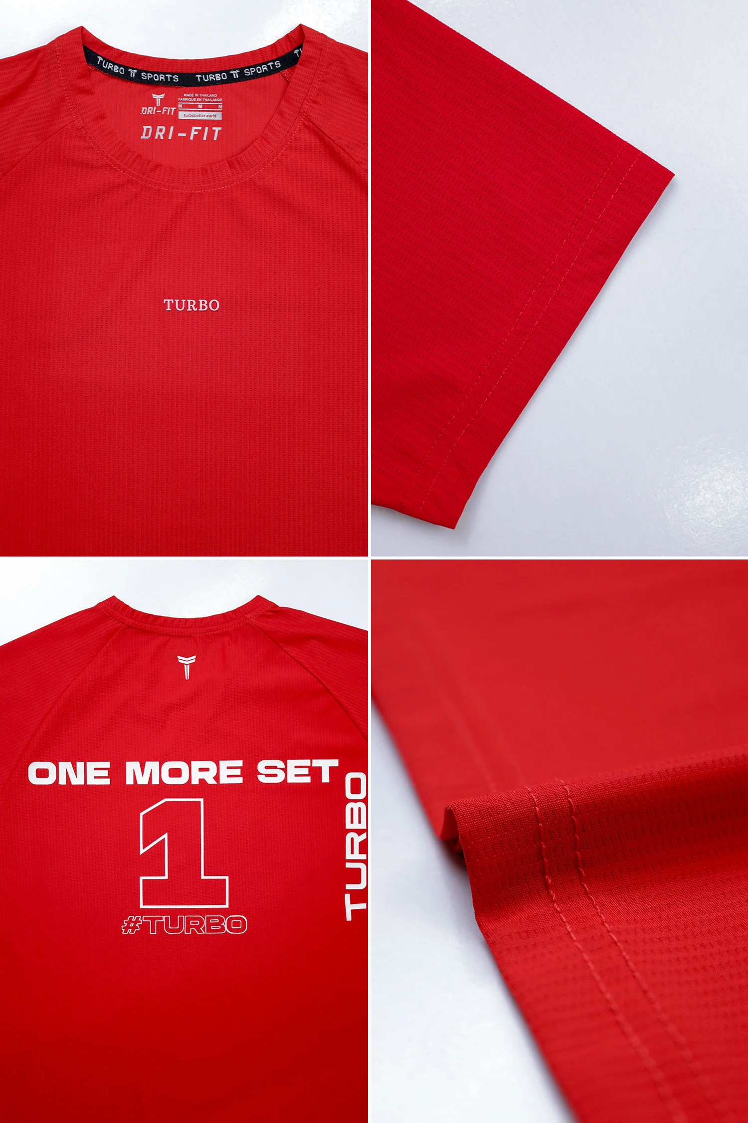 Turbo 'Men's One More Set' Drop Shoulder Dry-Fit Tee - Image 20