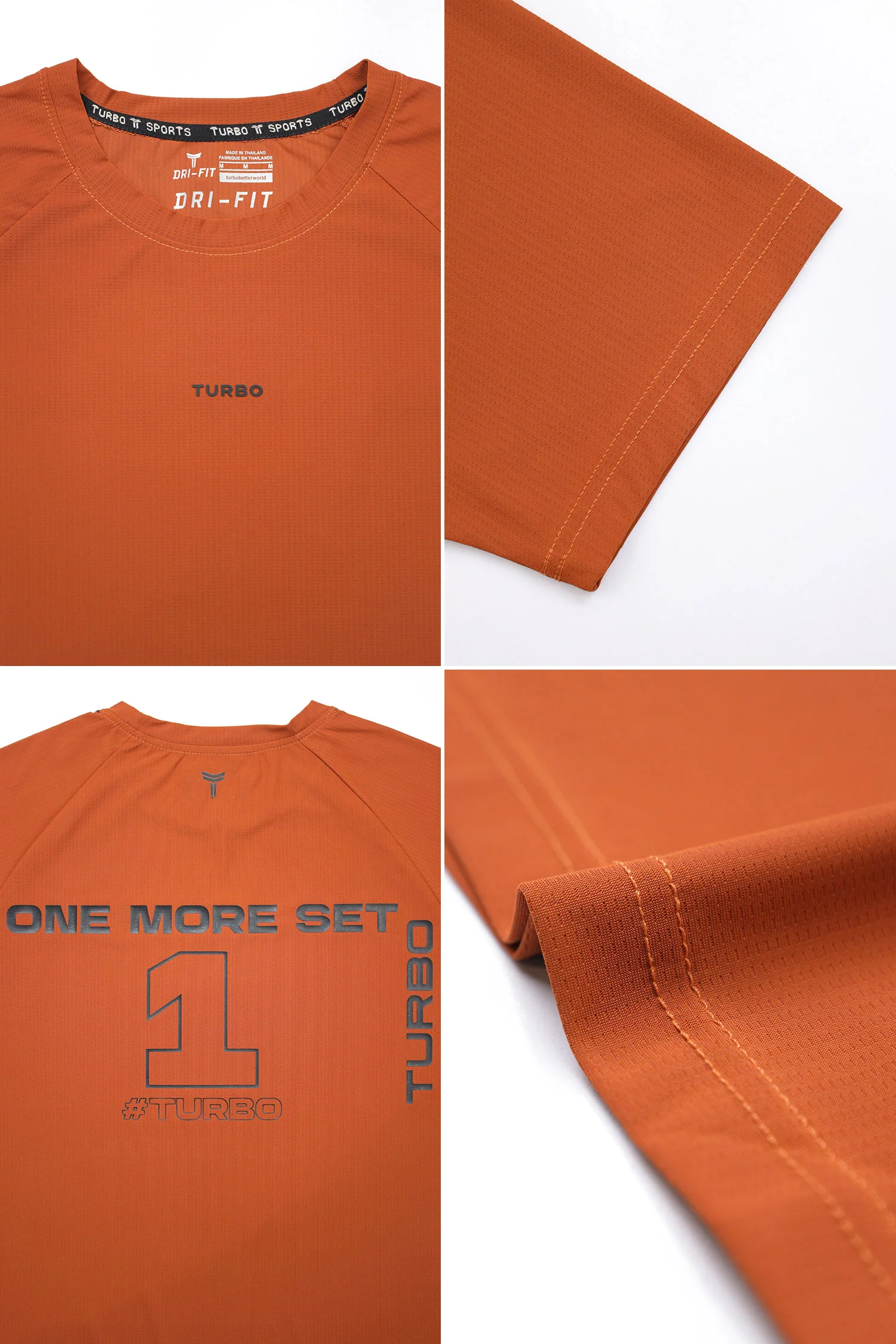 Turbo 'Men's One More Set' Drop Shoulder Dry-Fit Tee - Image 12