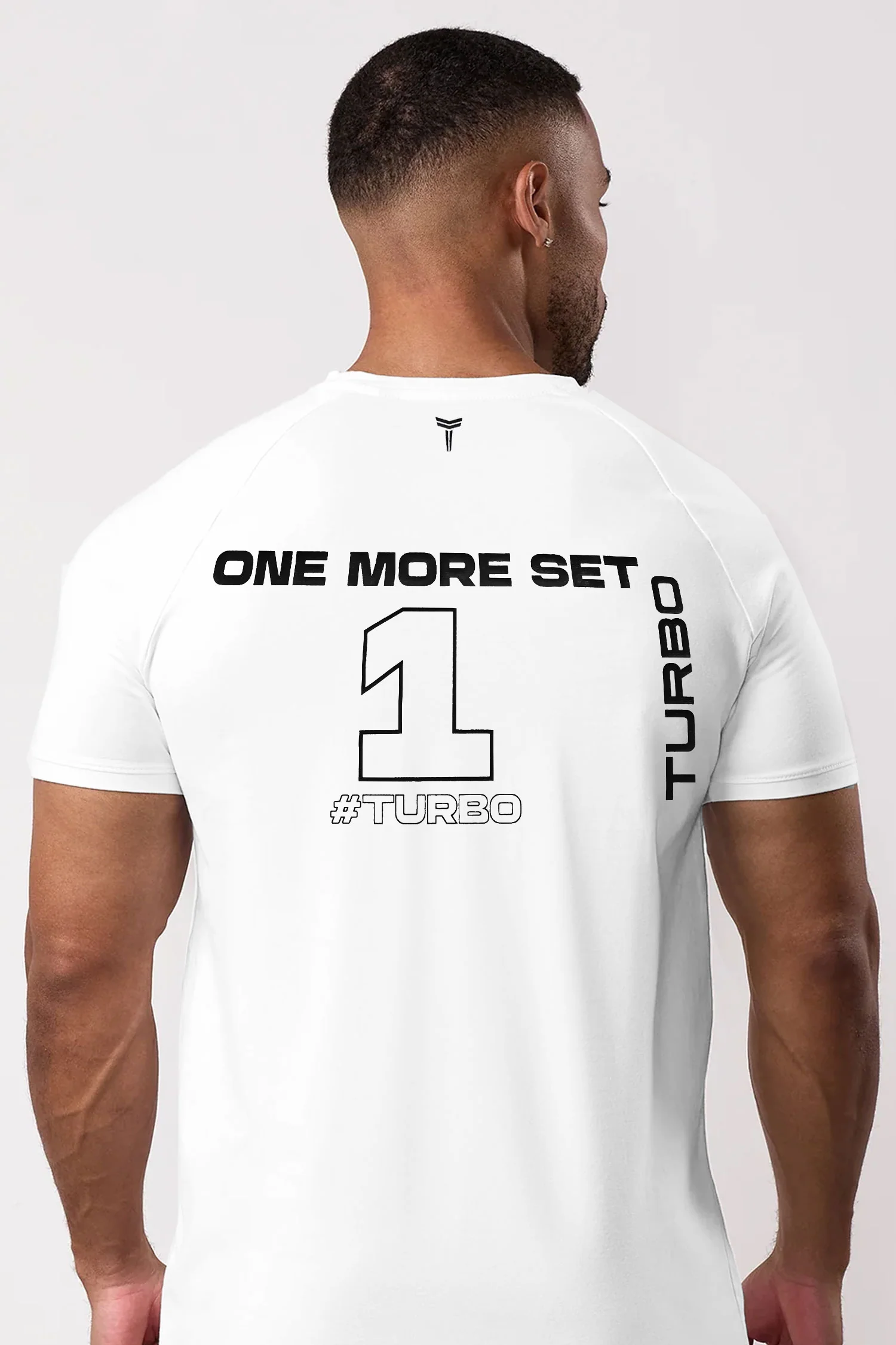 Turbo 'Men's One More Set' Drop Shoulder Dry-Fit Tee - Image 21