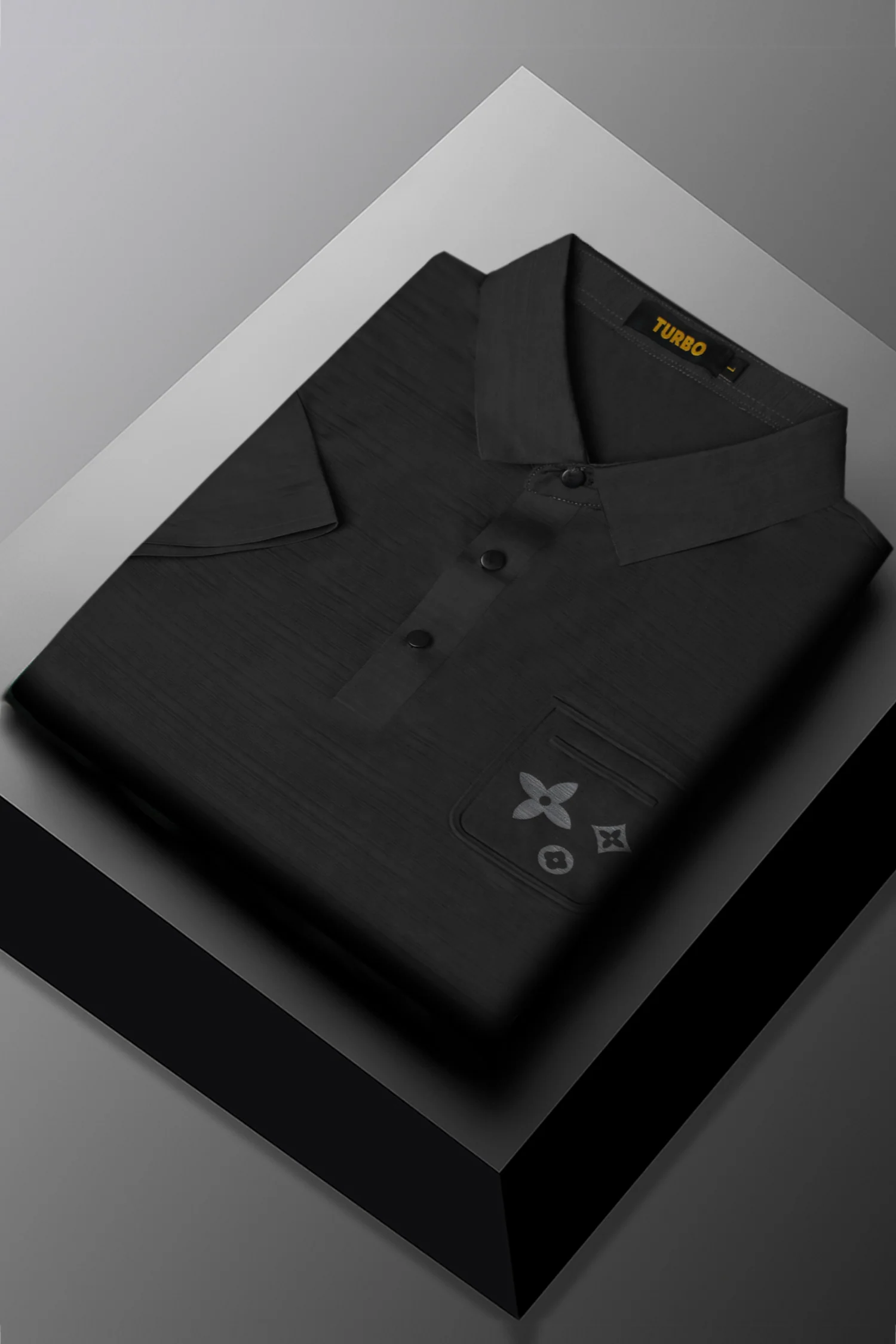 Turbo Midnight Self Lining Men's Polo Shirt - Image 12
