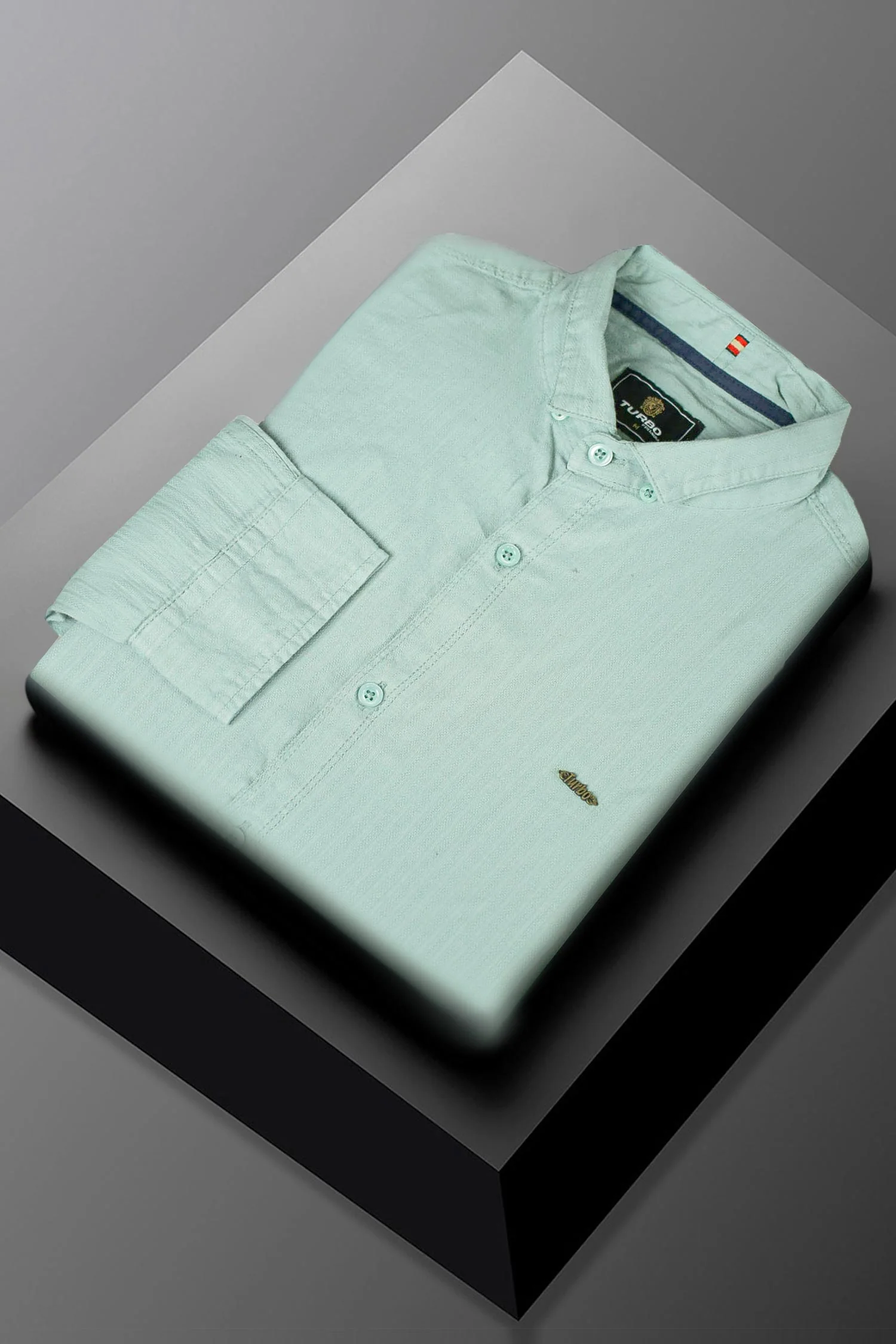 Turbo Organic MonoChromatic Long Sleeve Cotton Casual Shirt - Image 19