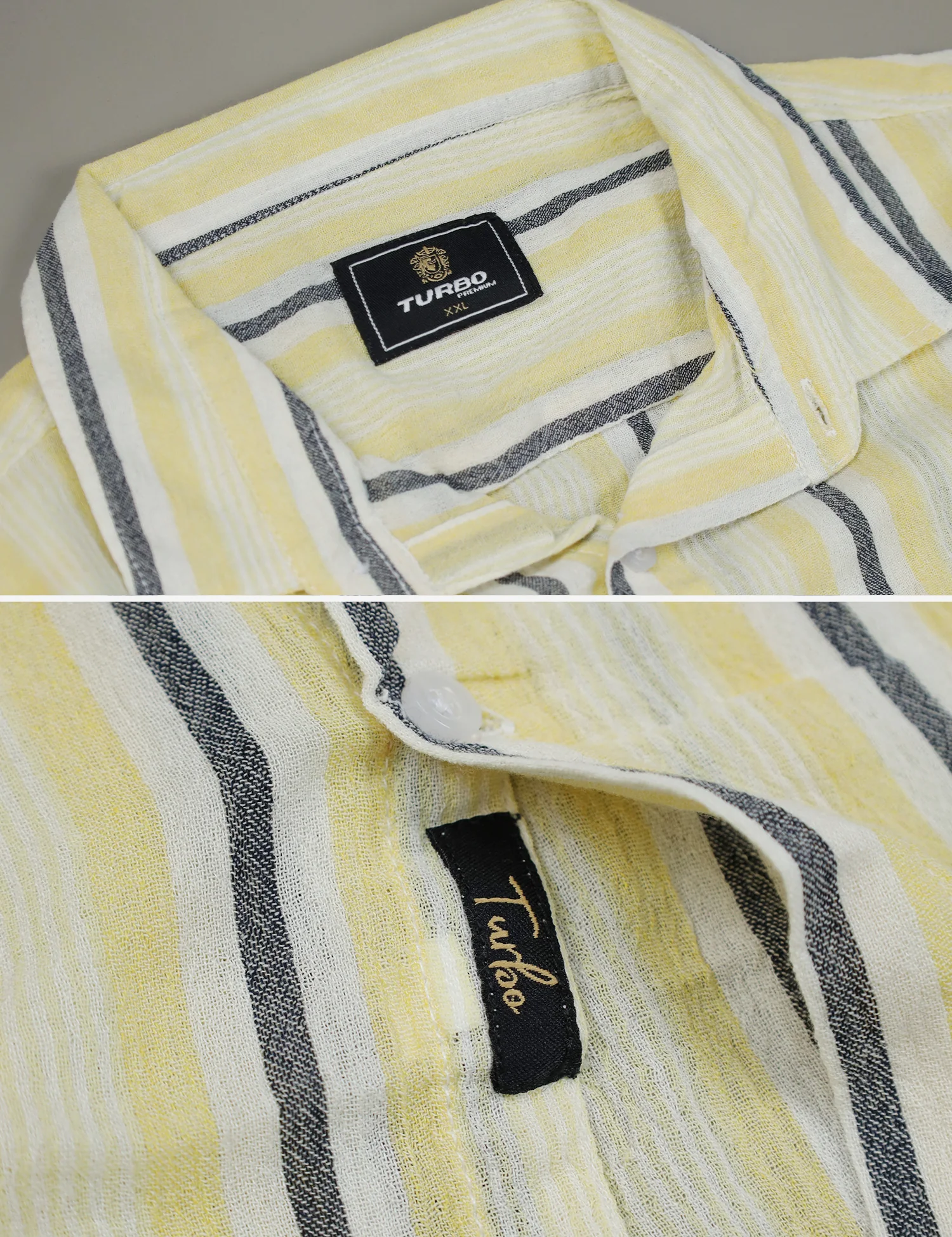 Turbo Patterned Lining Style Casual Shirt - Image 3