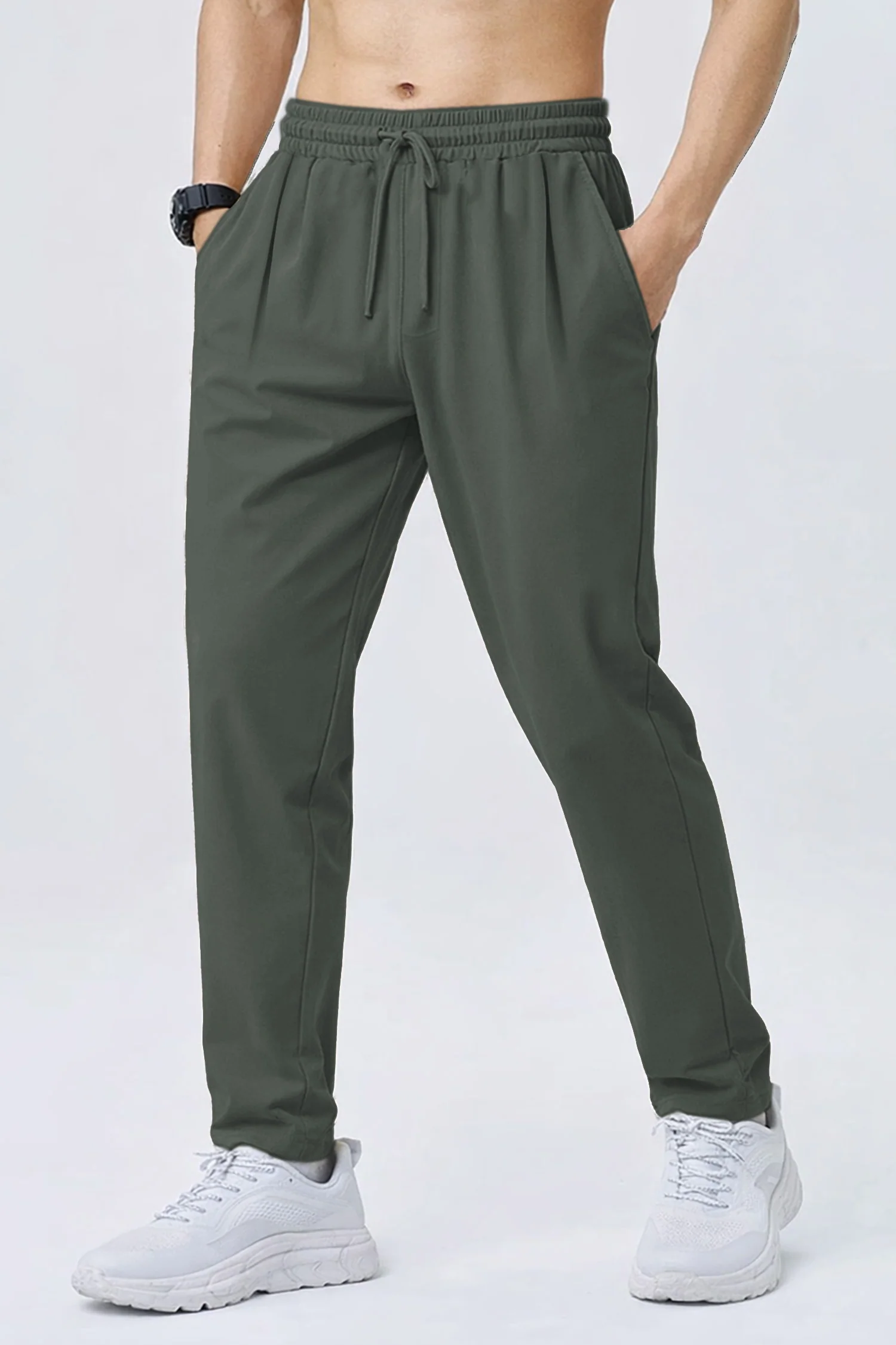 Turbo Pique Textured Double Plate SlimFit Trouser In Dark Grey
