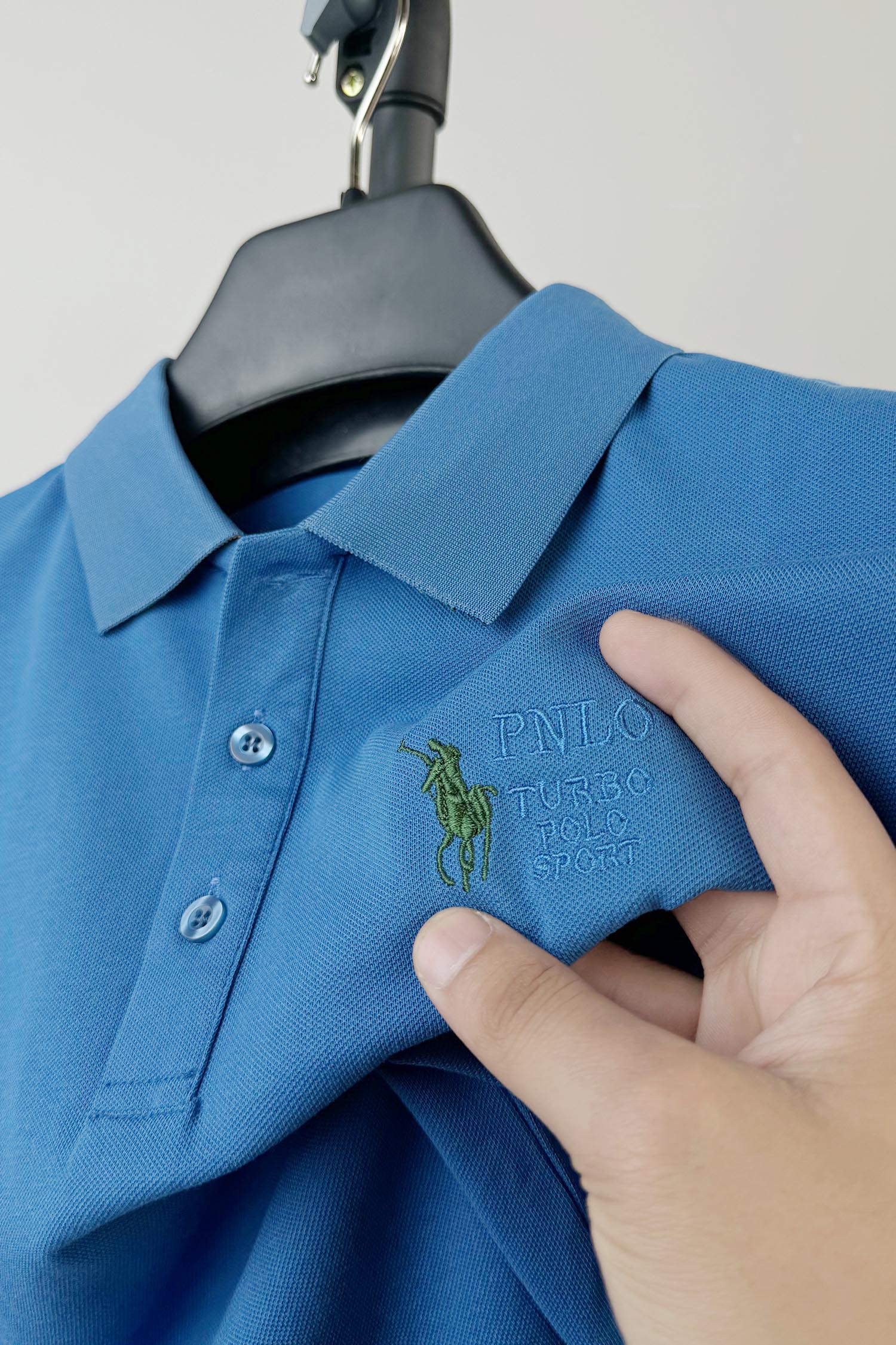 Turbo Polo Collar Tipping Men's Polo Shirt - Image 5