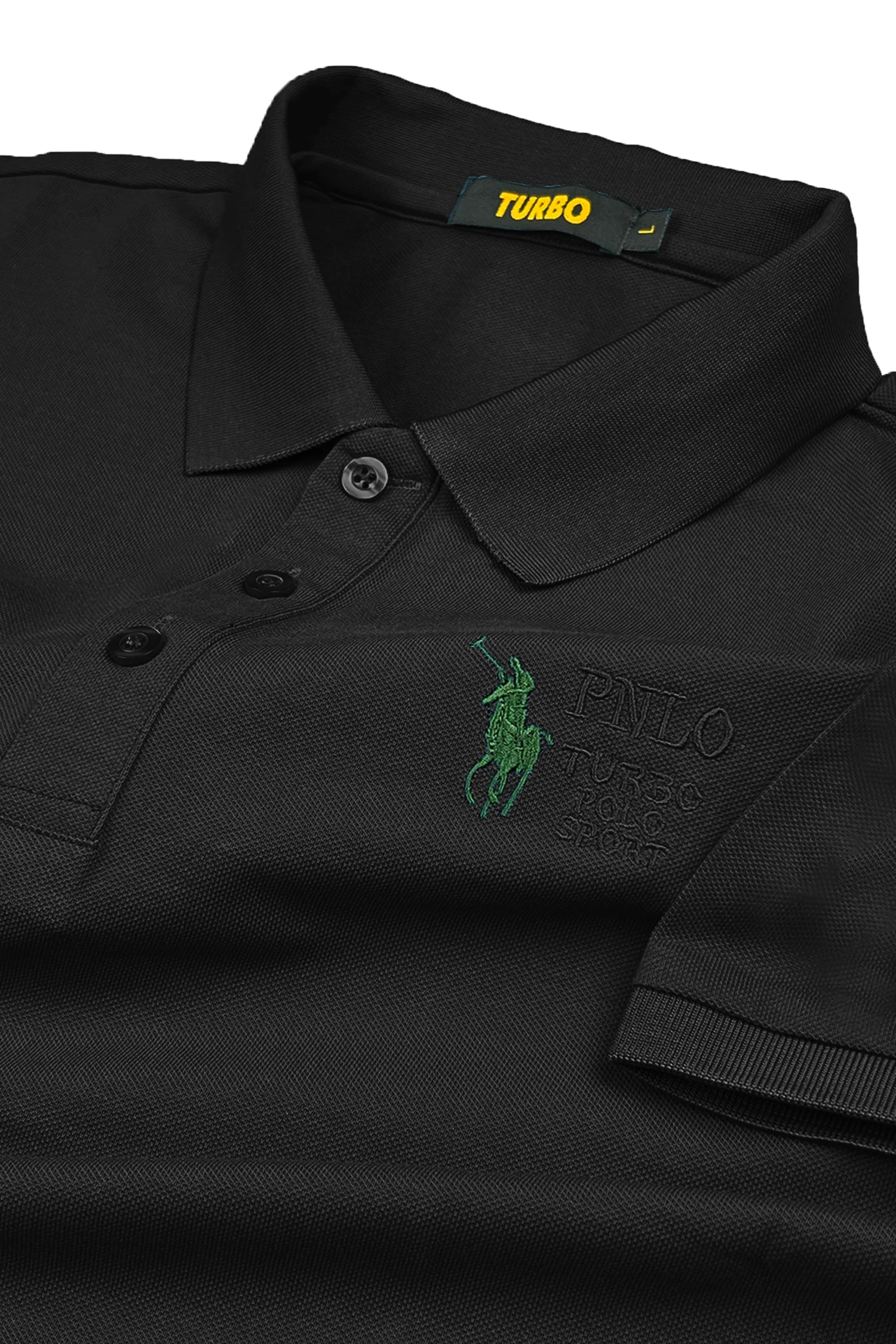 Turbo Polo Collar Tipping Men's Polo Shirt - Image 5
