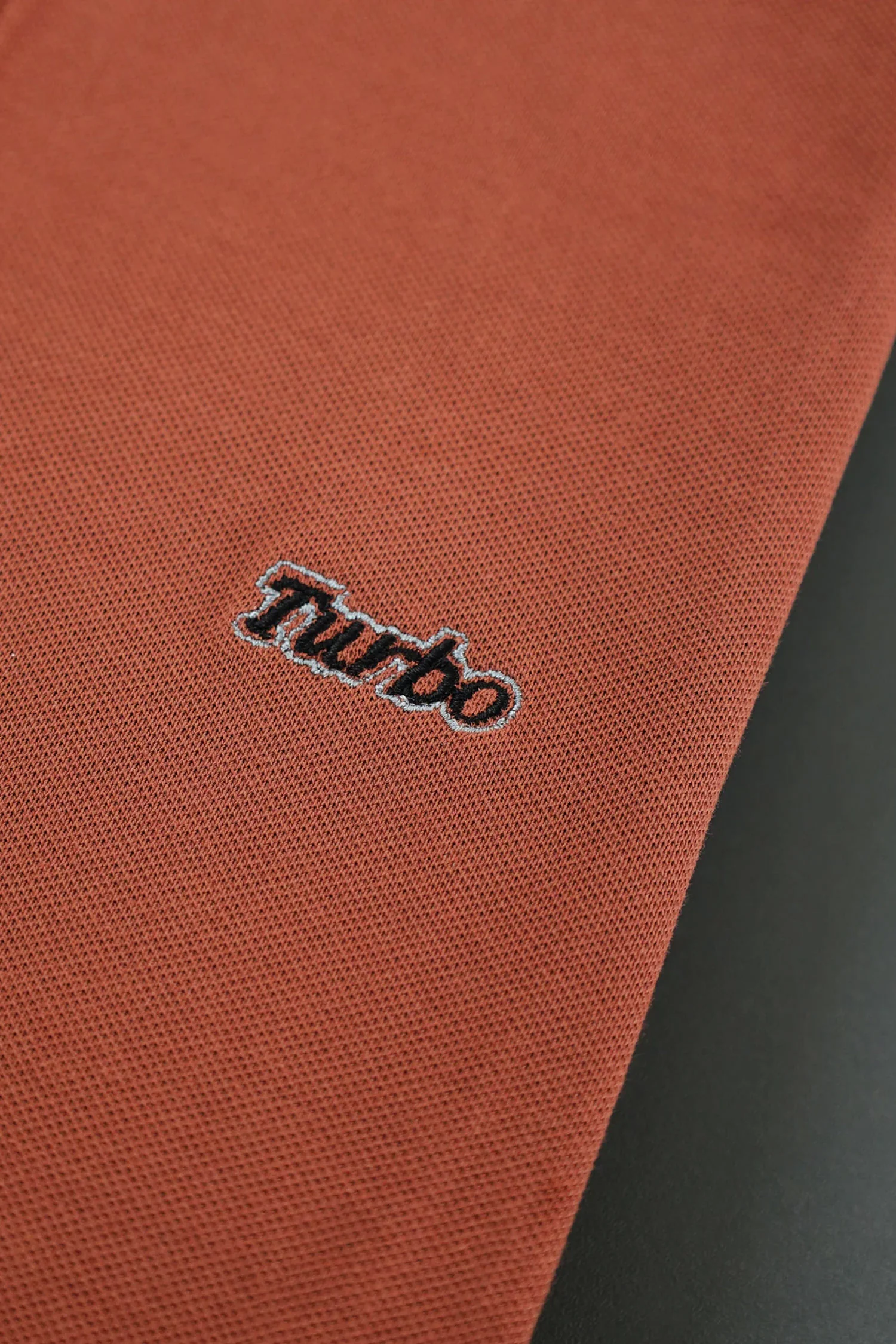 Turbo Polo Concept Men's Polo Shirt In Carrot - Image 3