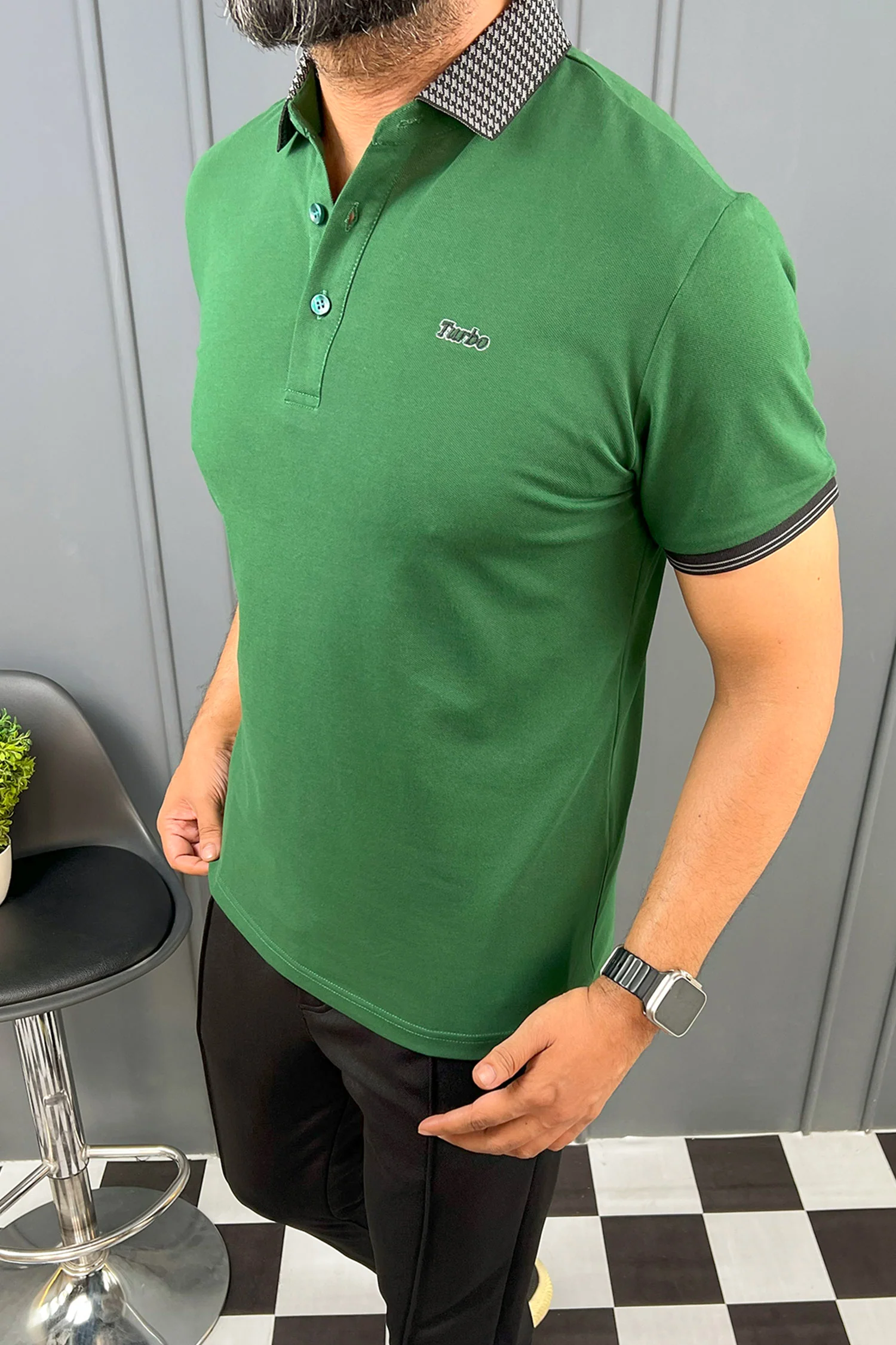 Turbo Polo Concept Men's Polo Shirt - Image 11