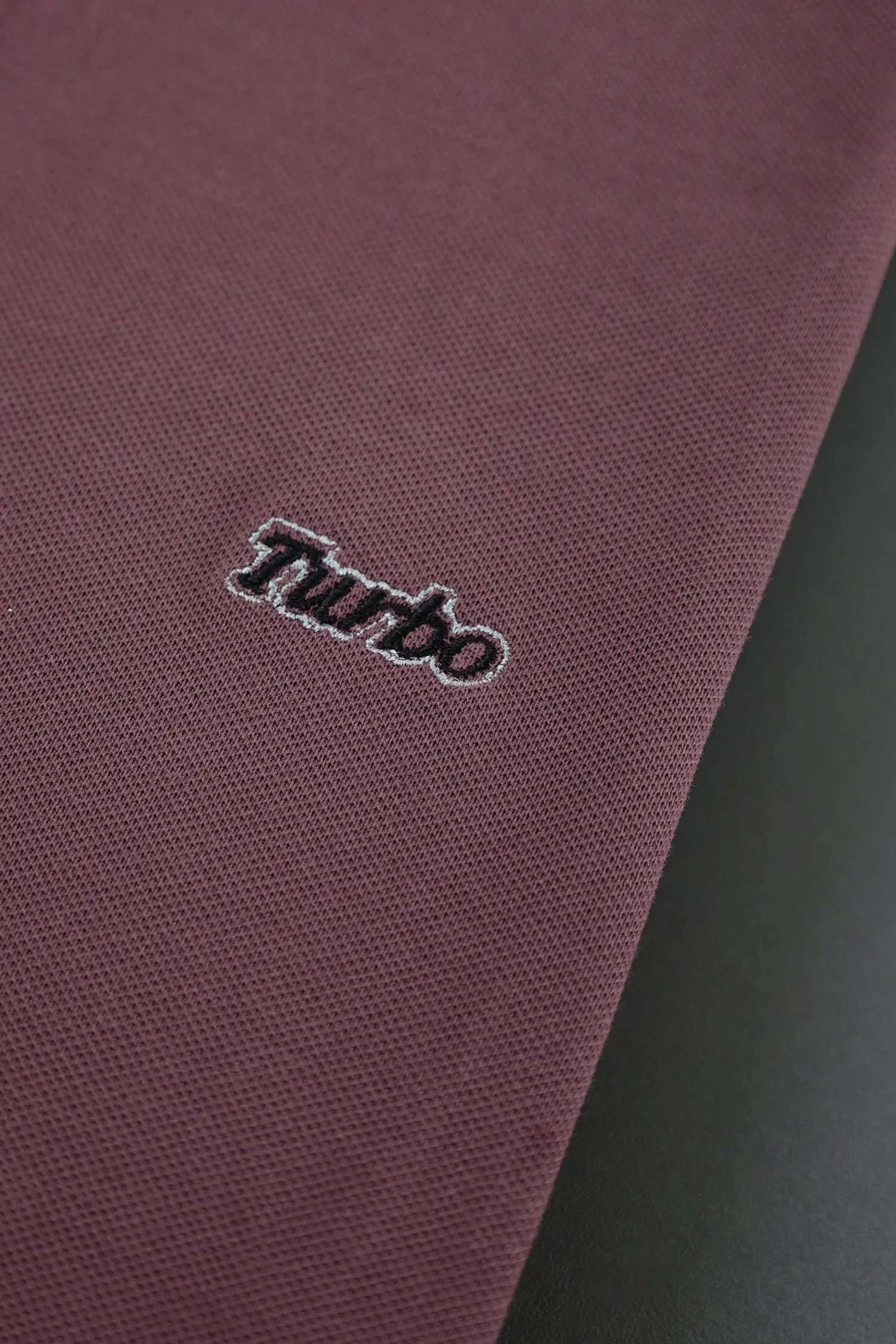 Turbo Polo Concept Men's Polo Shirt In Light Maroon - Image 3