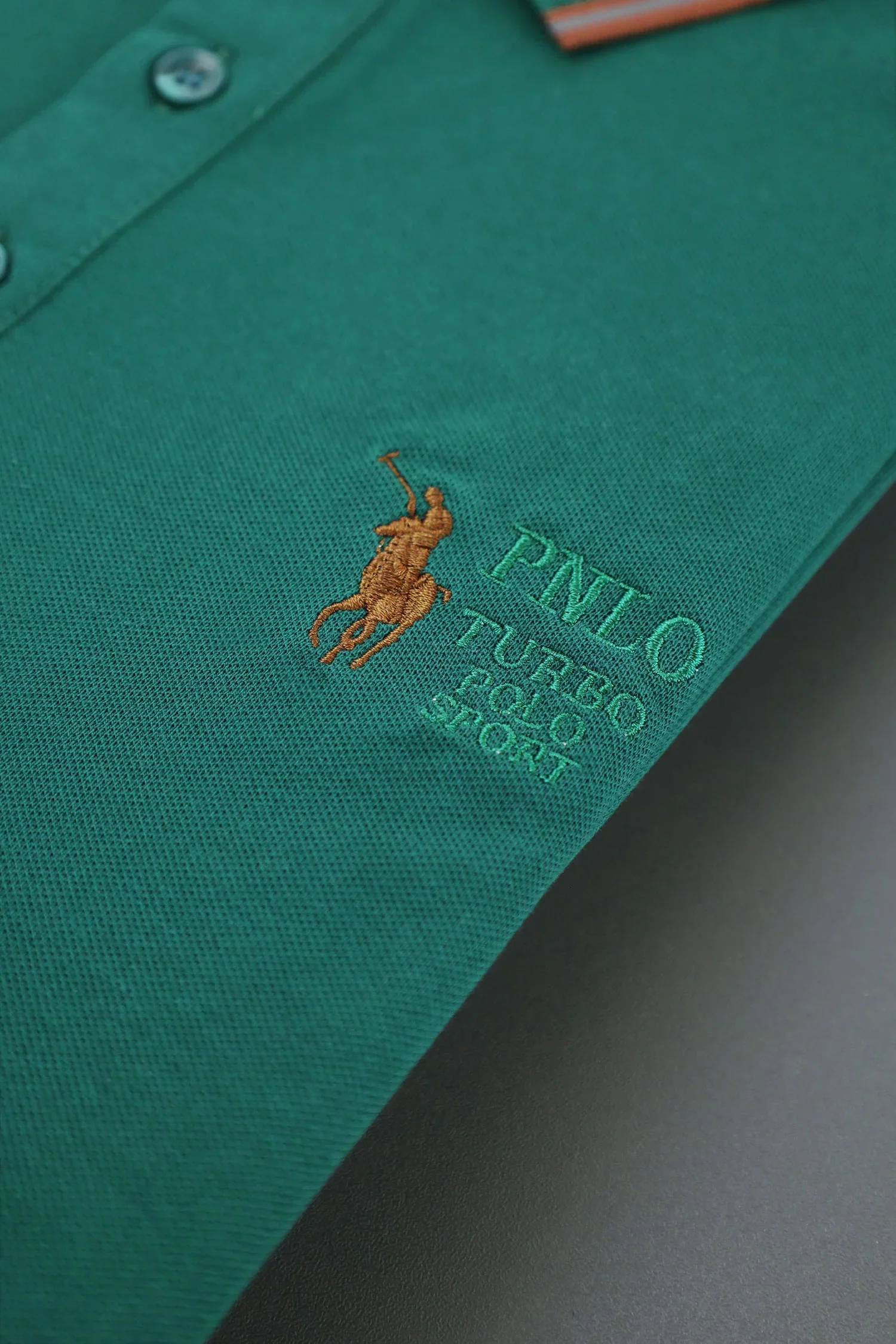 Turbo Polo Sport Super Men's Polo Shirt In Green - Image 3