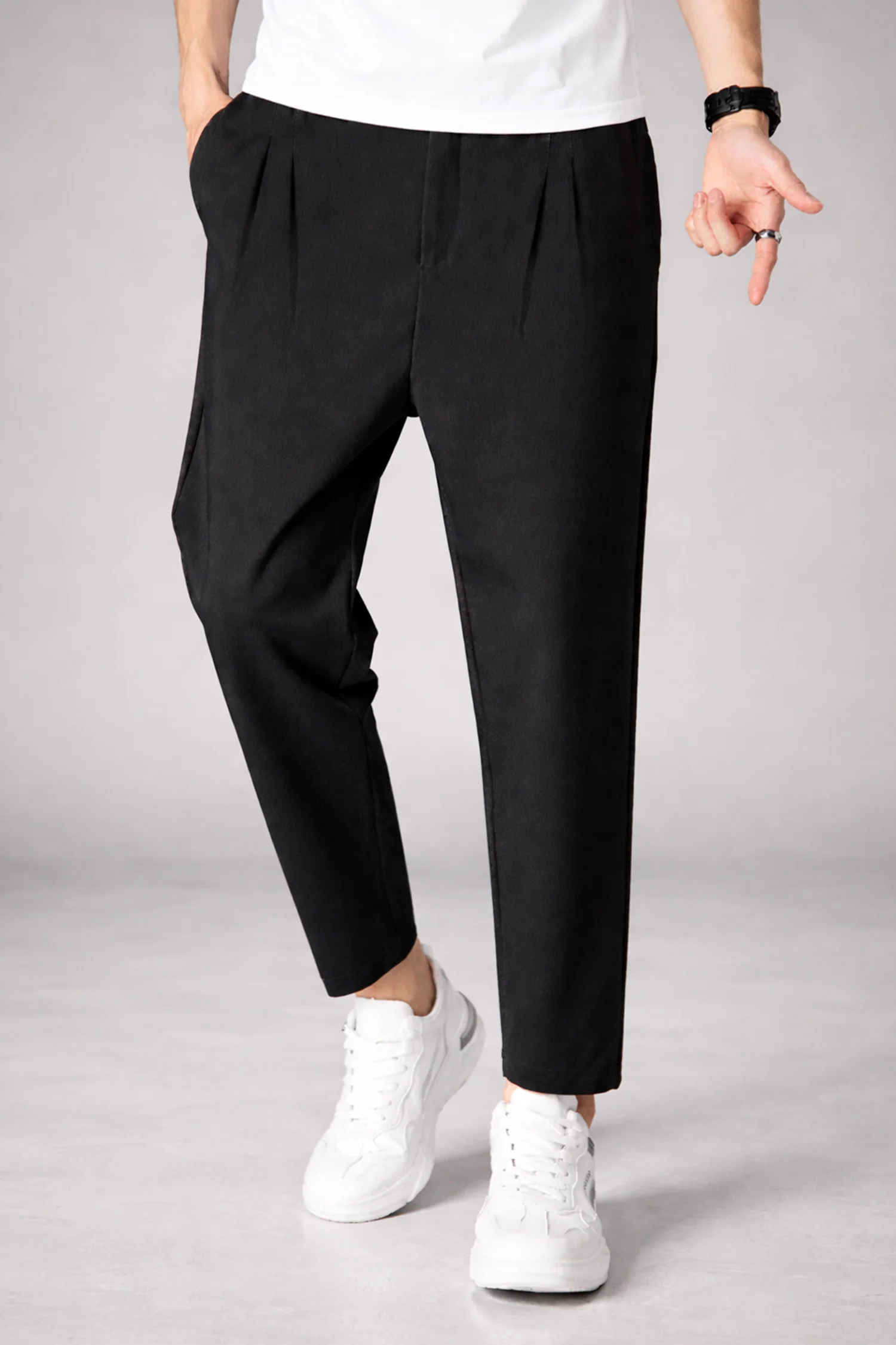XRSN Double Plate Style Slim-Fit Trouser - Image 3