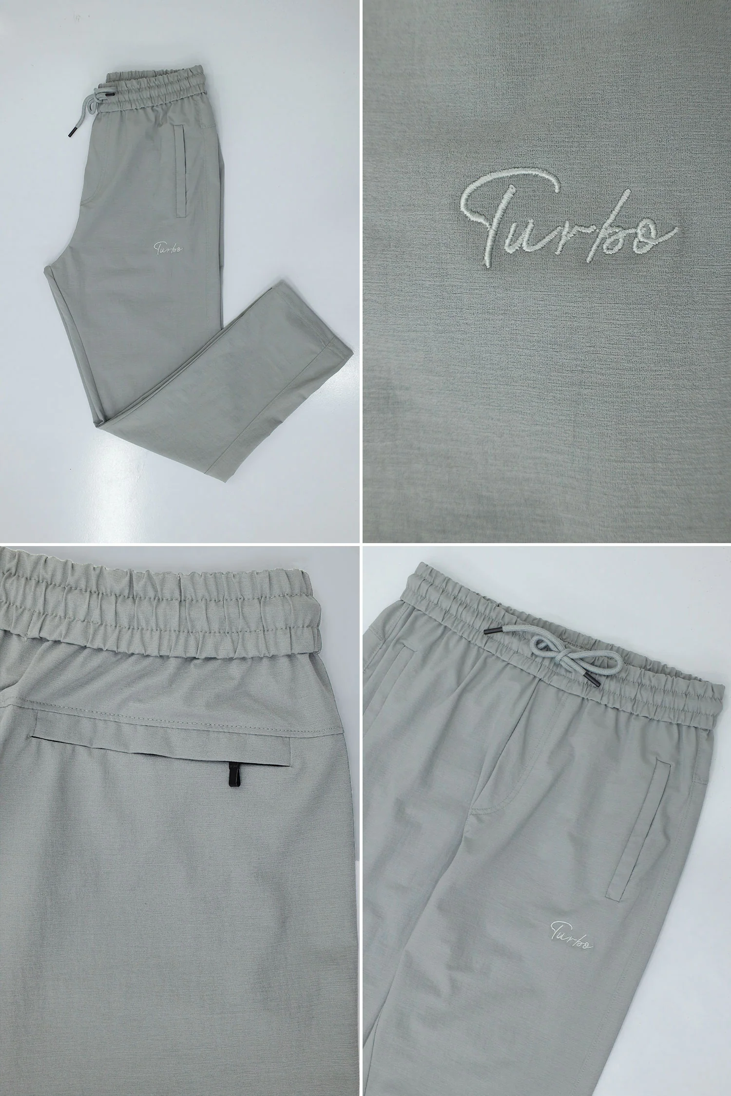 Turbo Premium Style Slim-Fit Trouser In Light Grey - Image 5