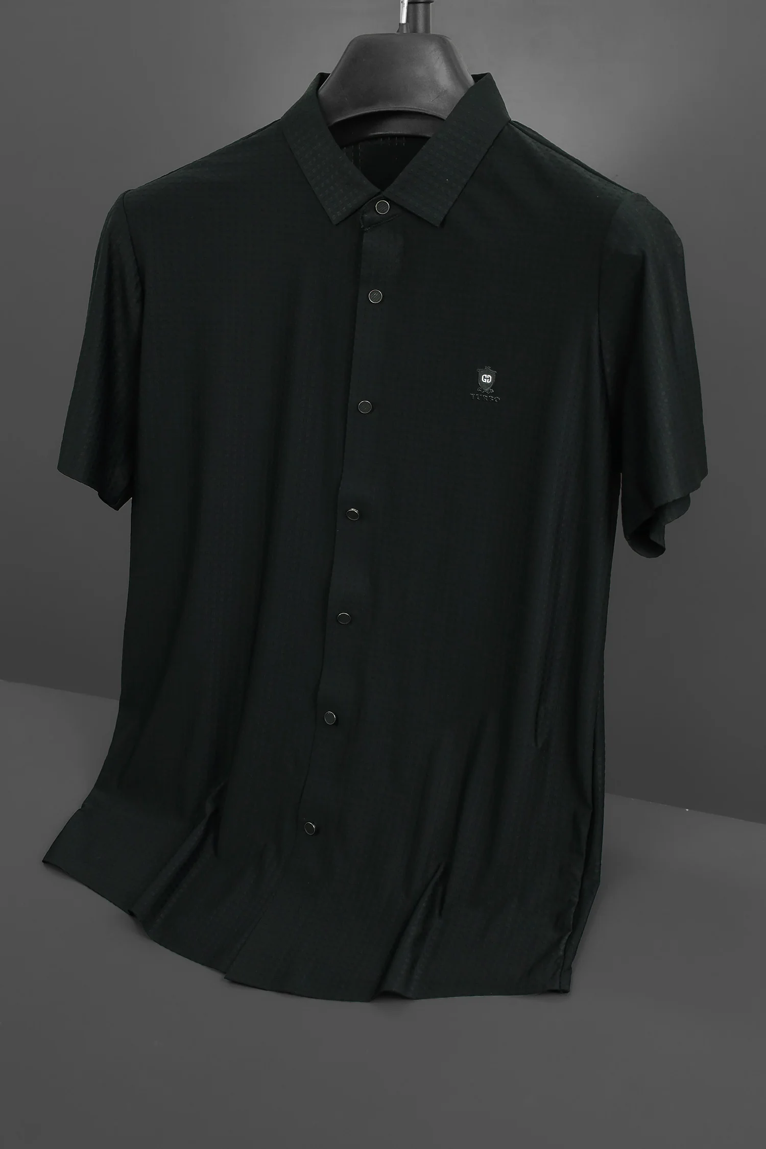 Turbo Prime Pattern Comfort Casual Shirt In Black - Image 2