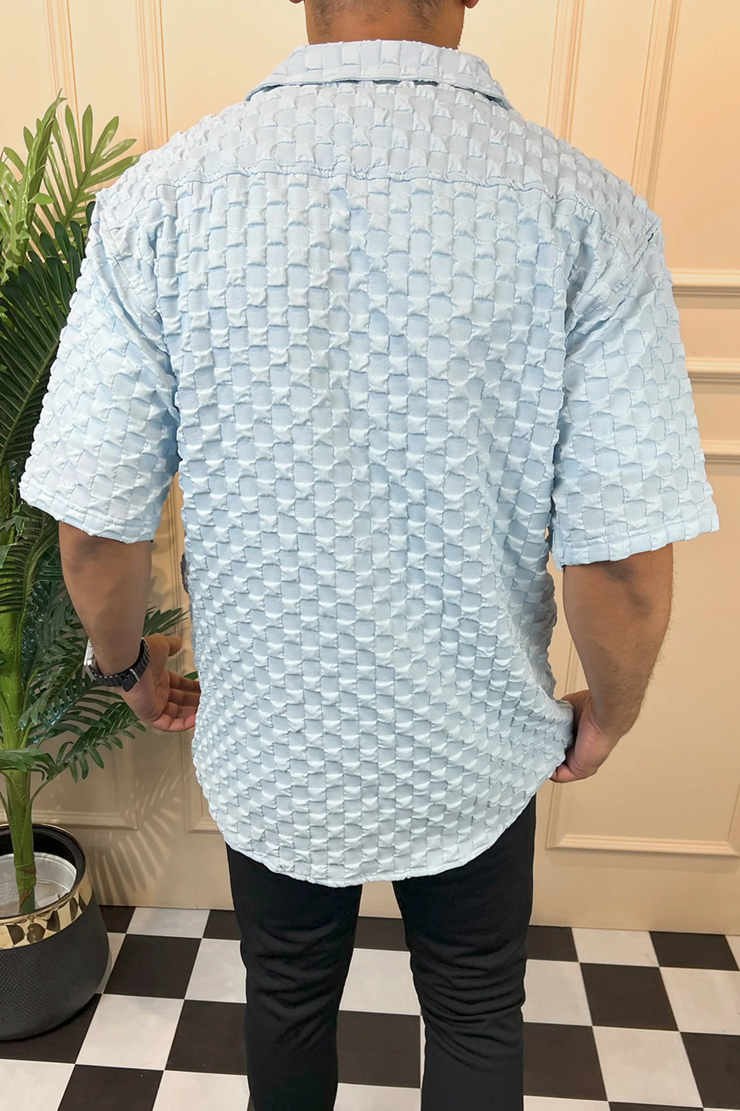 Turbo Puff Structured Pattern Casual Shirt - Image 10