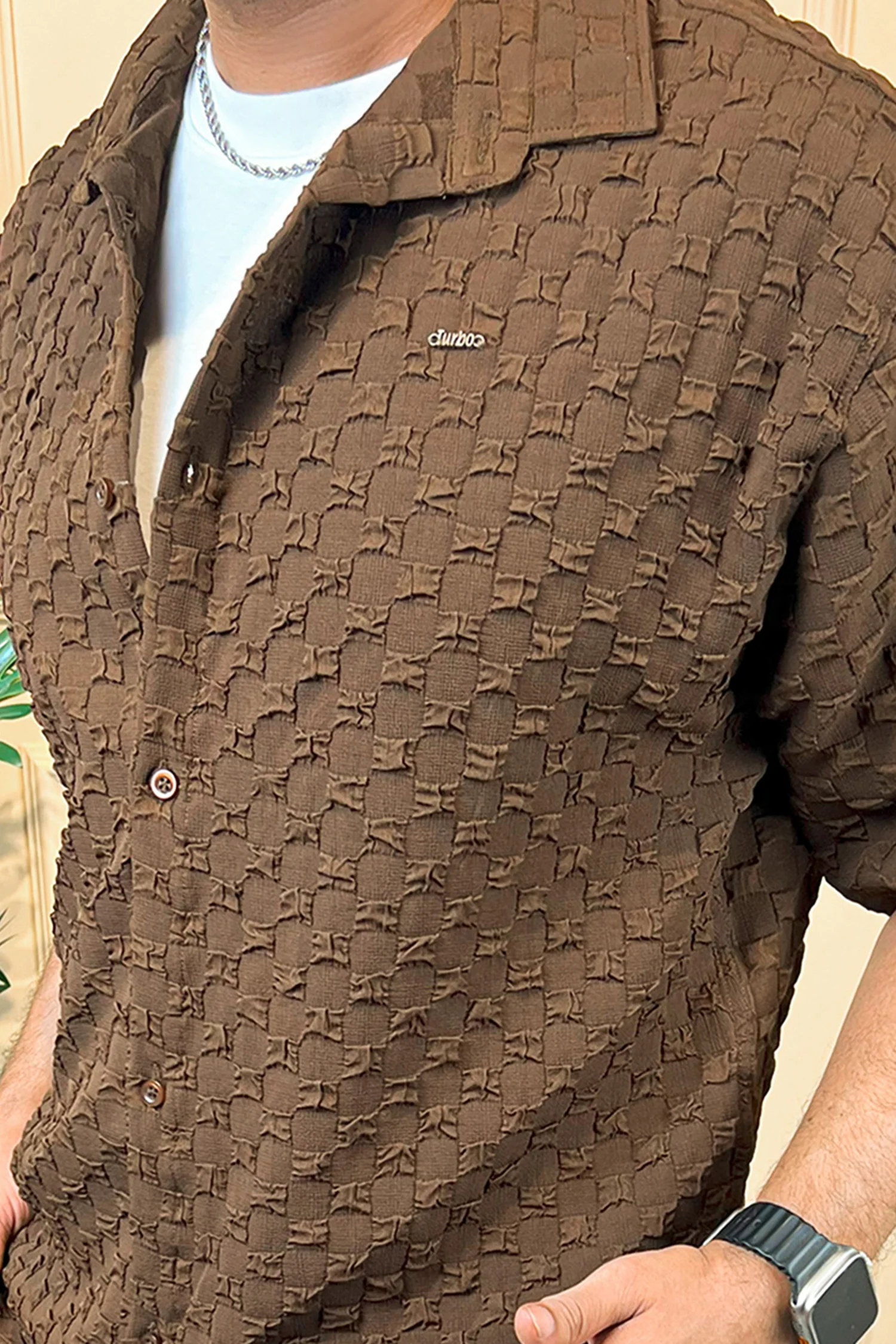 Turbo Puff Structured Pattern Casual Shirt - Image 18