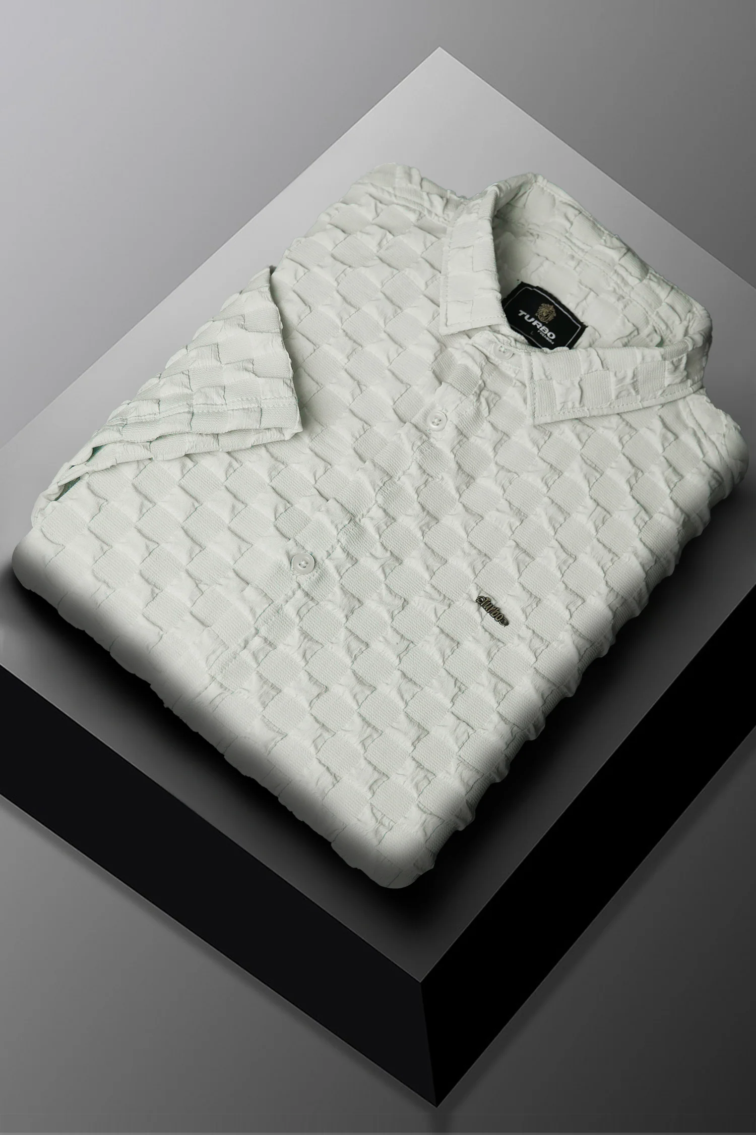 Turbo Puff Structured Pattern Casual Shirt - Image 5
