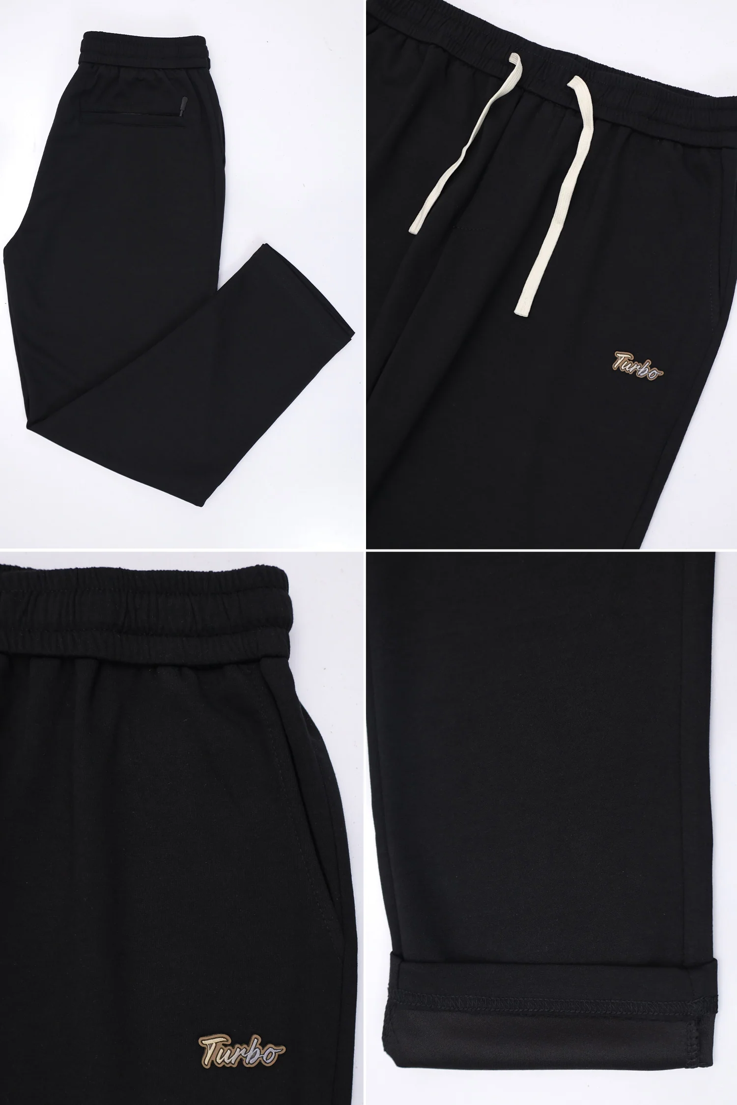 Turbo Relaxe Fit Men's Imported Trouser In Black - Image 3