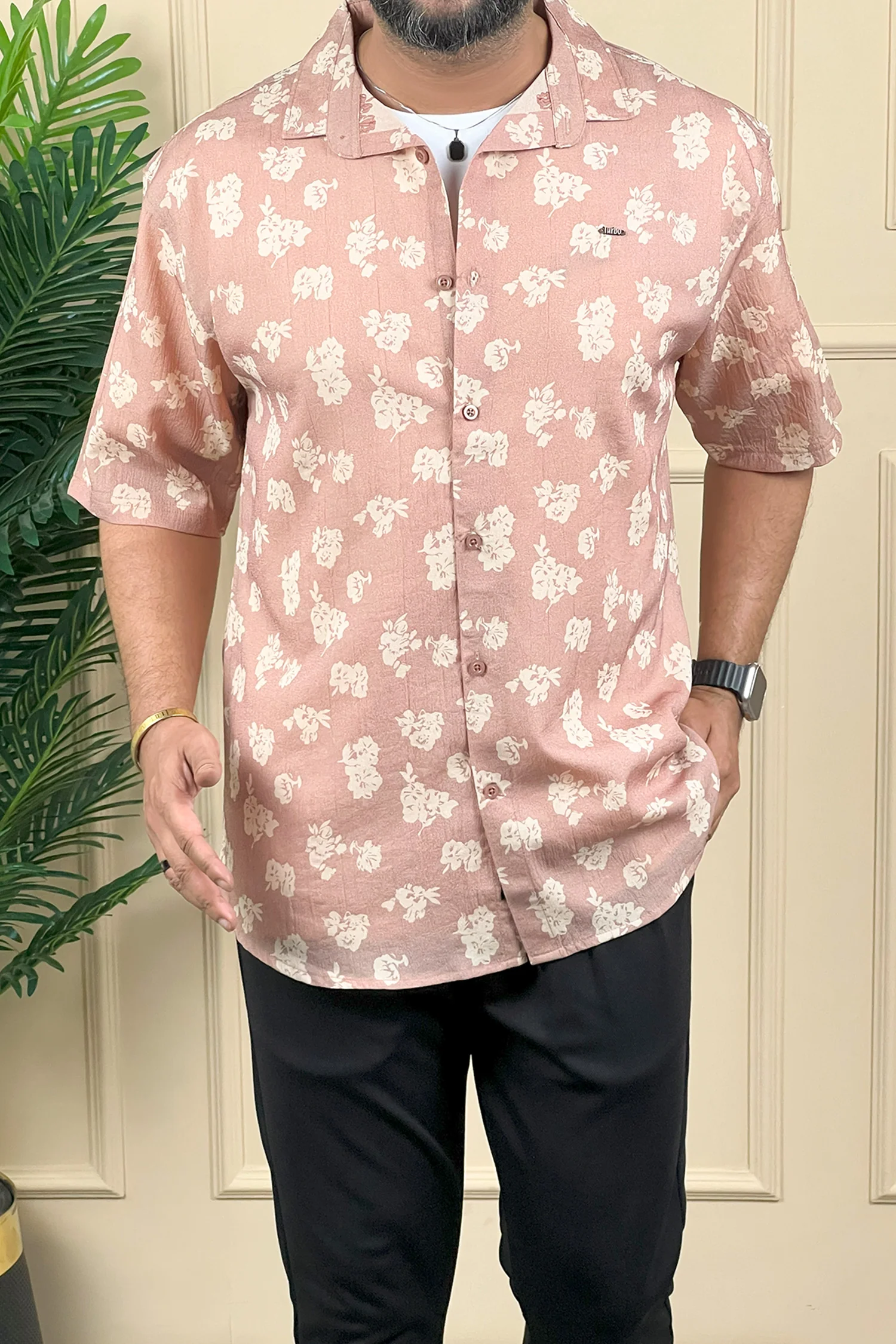 Turbo Rich Floral Printed Casual Shirt - Image 16