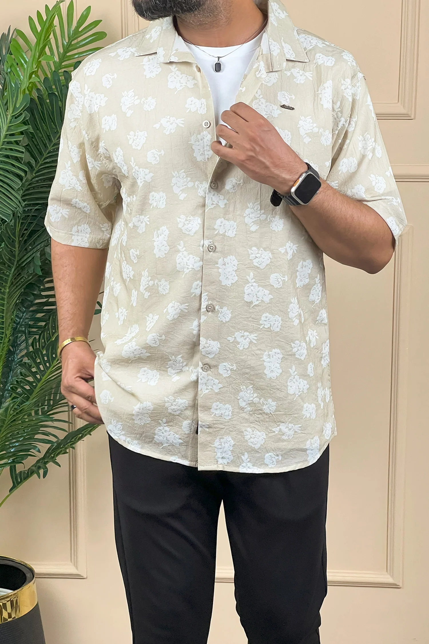 Turbo Rich Floral Printed Casual Shirt - Image 8
