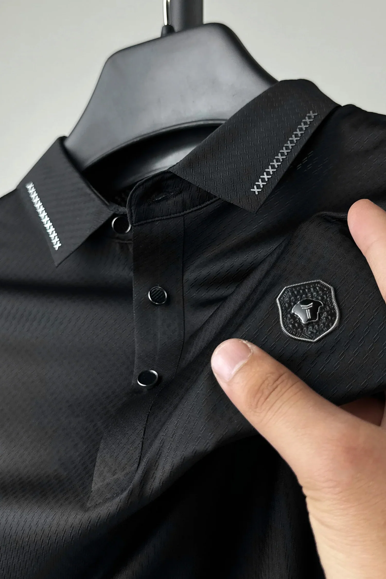 Turbo Royal Luxury Stitchless Men's Polo Shirt - Image 5