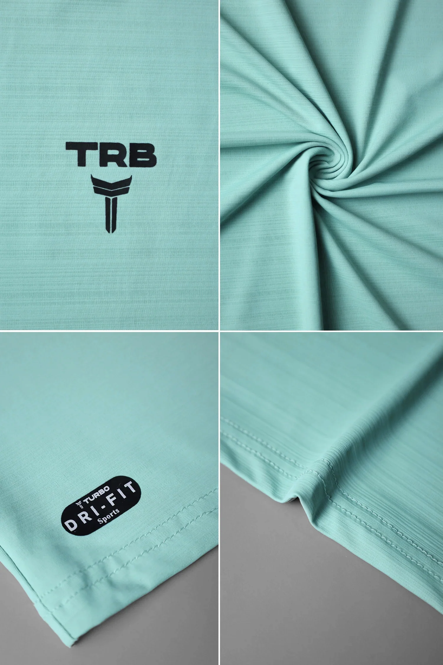 Turbo Run Club Airflow Cool Dry-Fit Tee In Cyan - Image 4