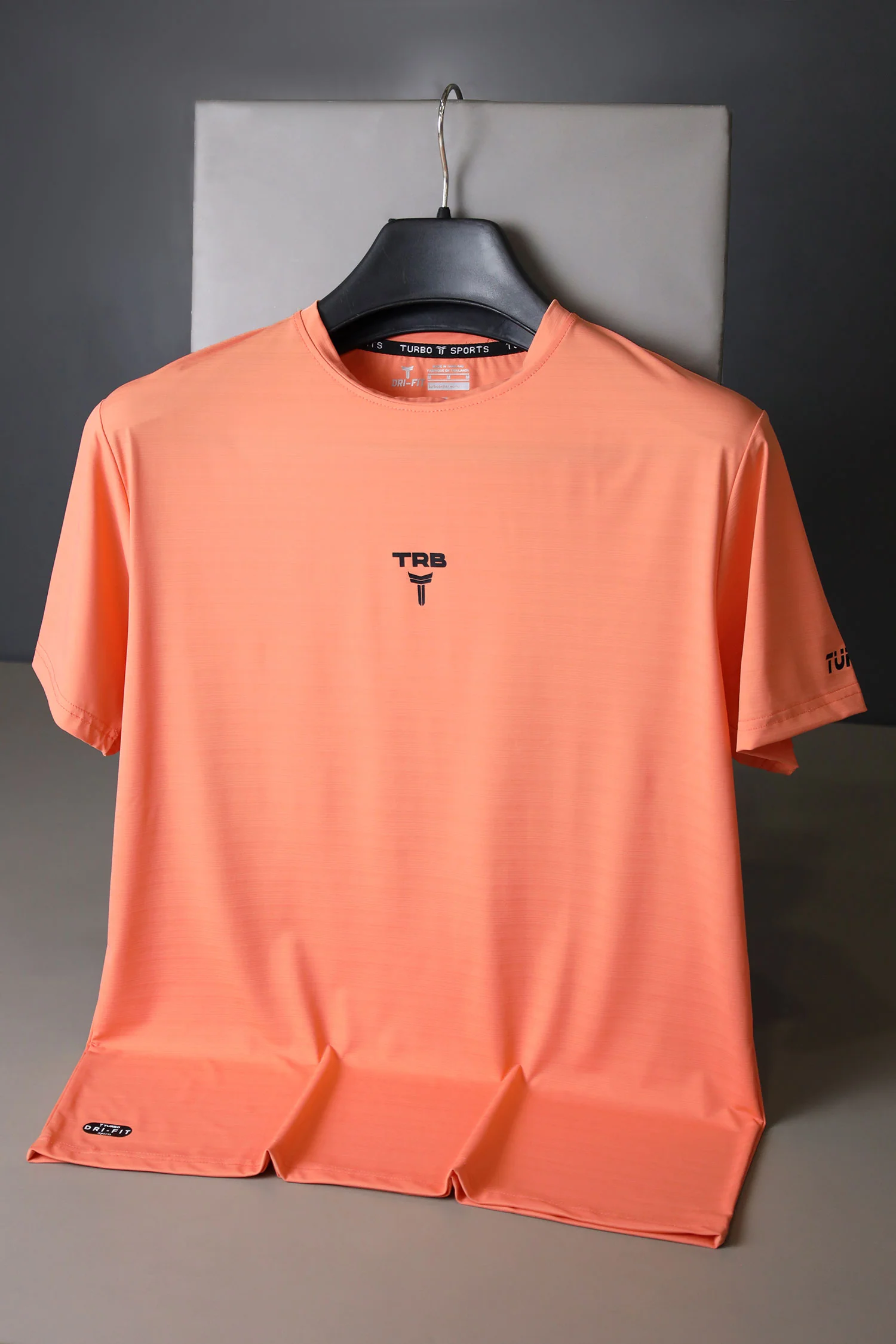 Turbo Run Club Airflow Cool Dry-Fit Tee In Light Orange - Image 3