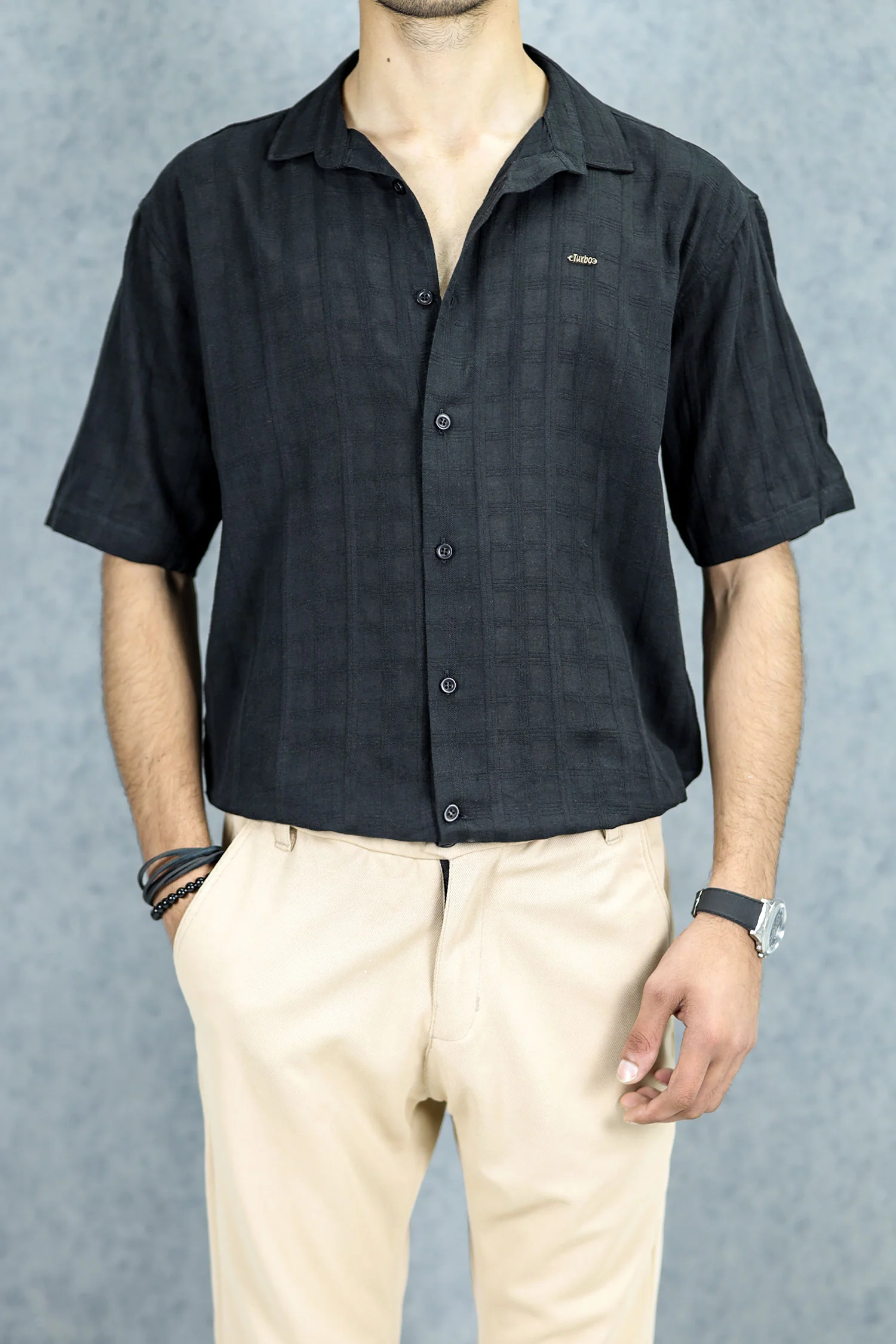 Turbo ShowOff Self Pattern Casual Shirt - Image 10