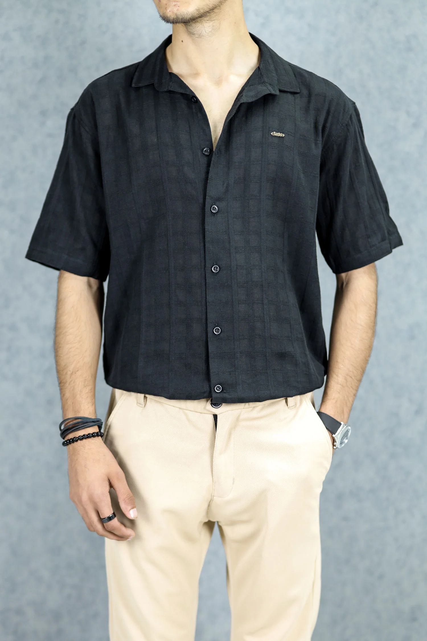 Turbo ShowOff Self Pattern Casual Shirt - Image 12