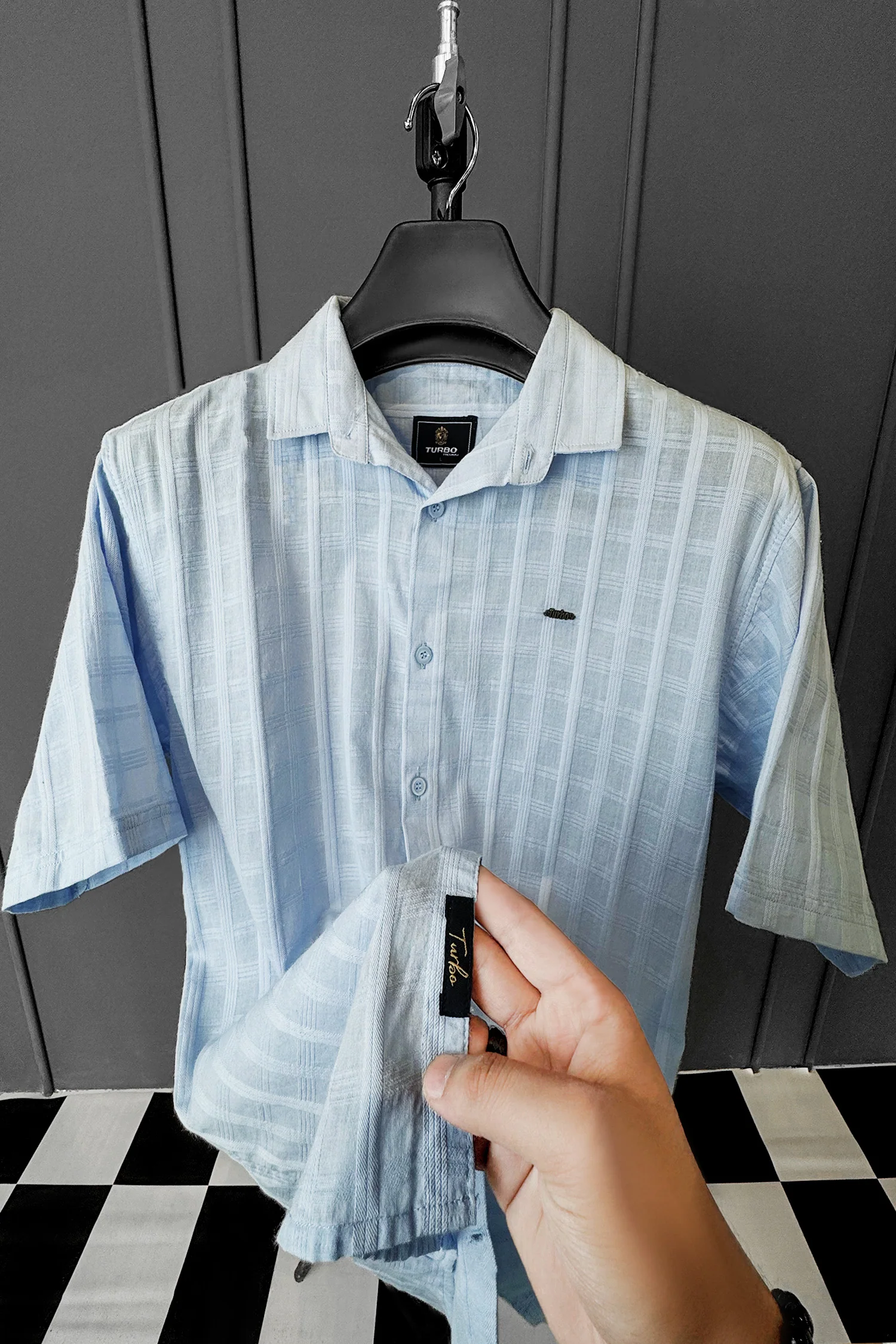 Turbo ShowOff Self Pattern Casual Shirt - Image 11