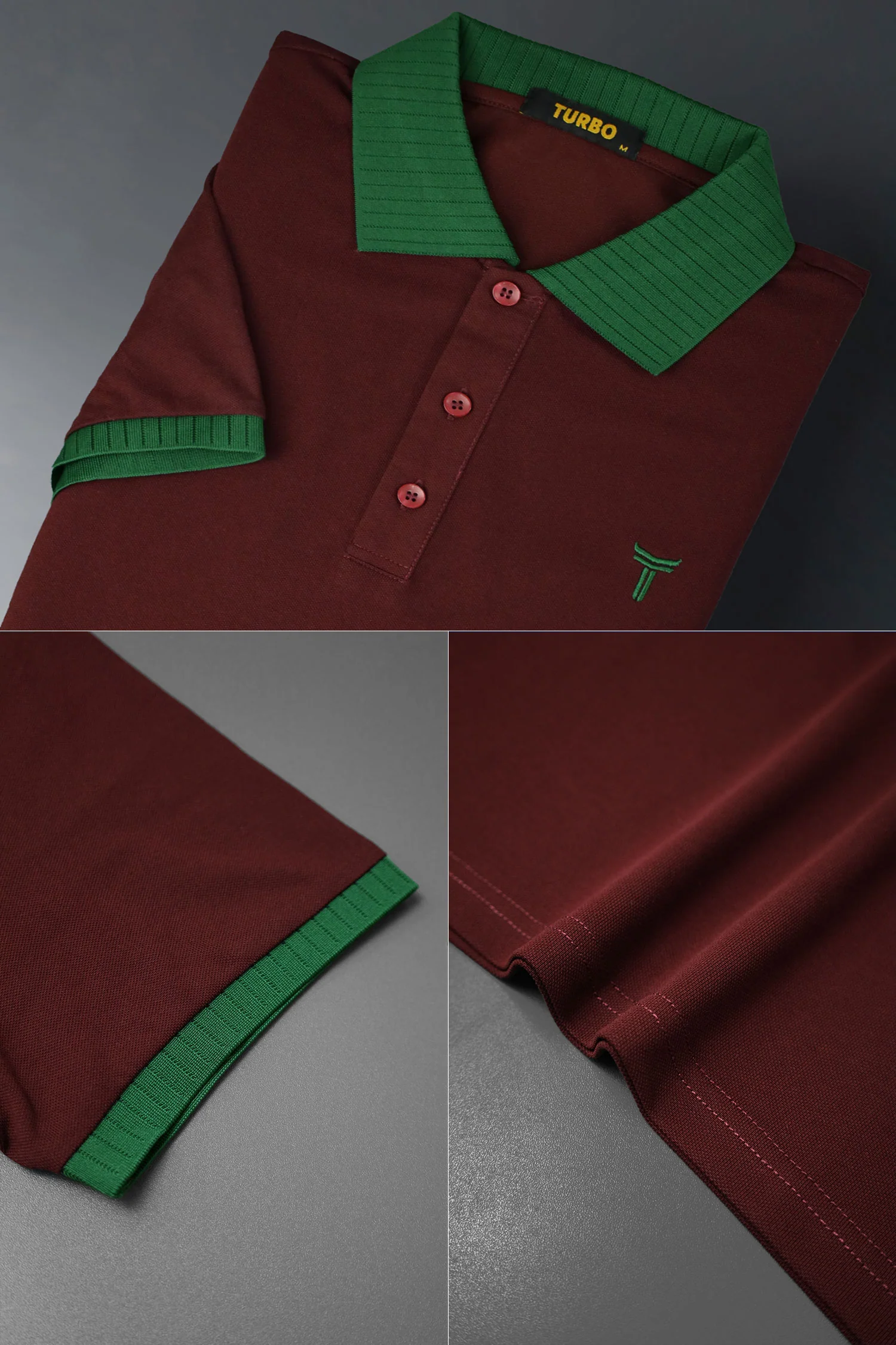 Turbo Signature Logo Men's Polo T-Shirt - Image 6