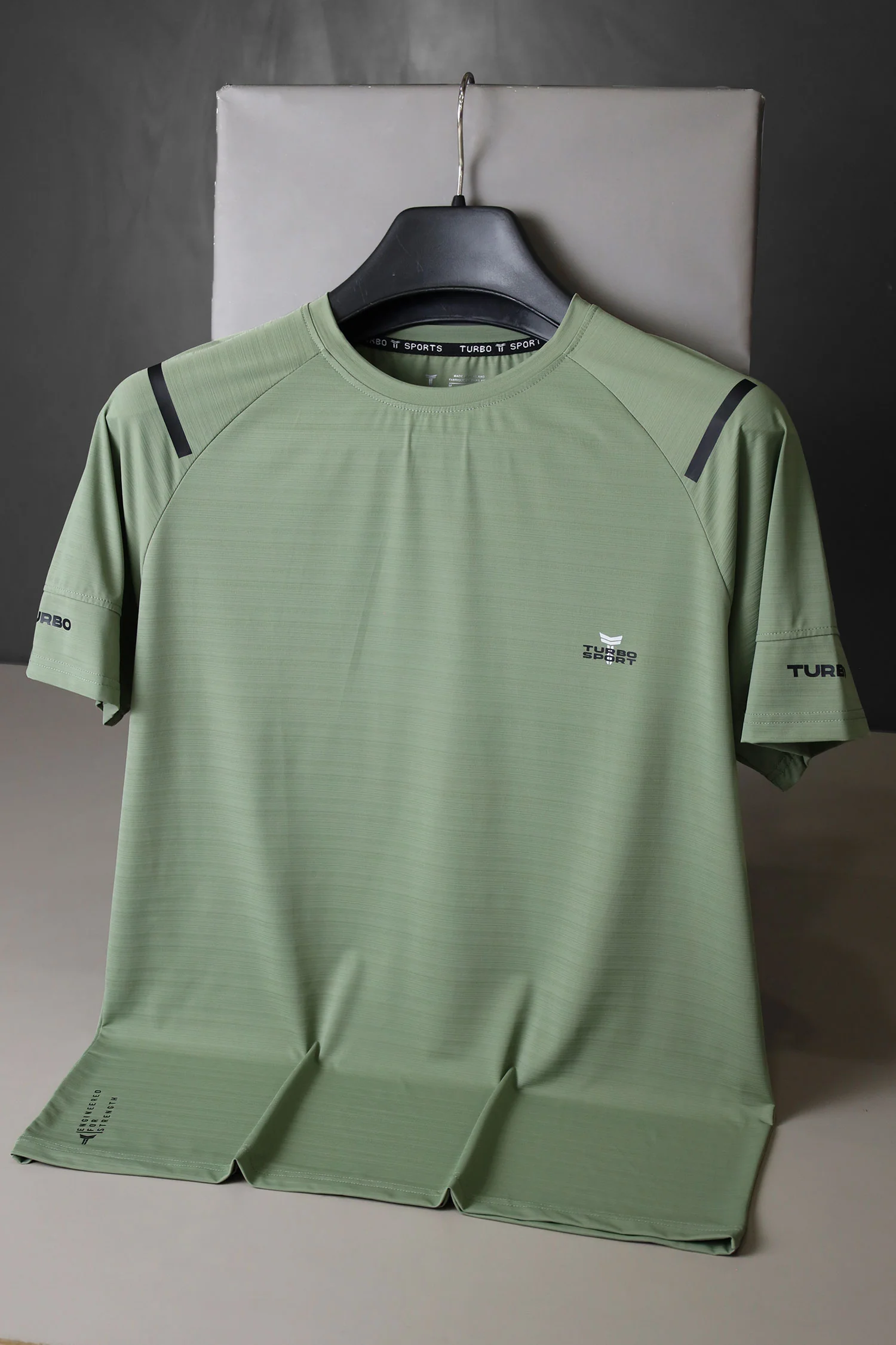 Turbo Sport Shoulder Striped Breathable Dry-Fit Tee - Image 17