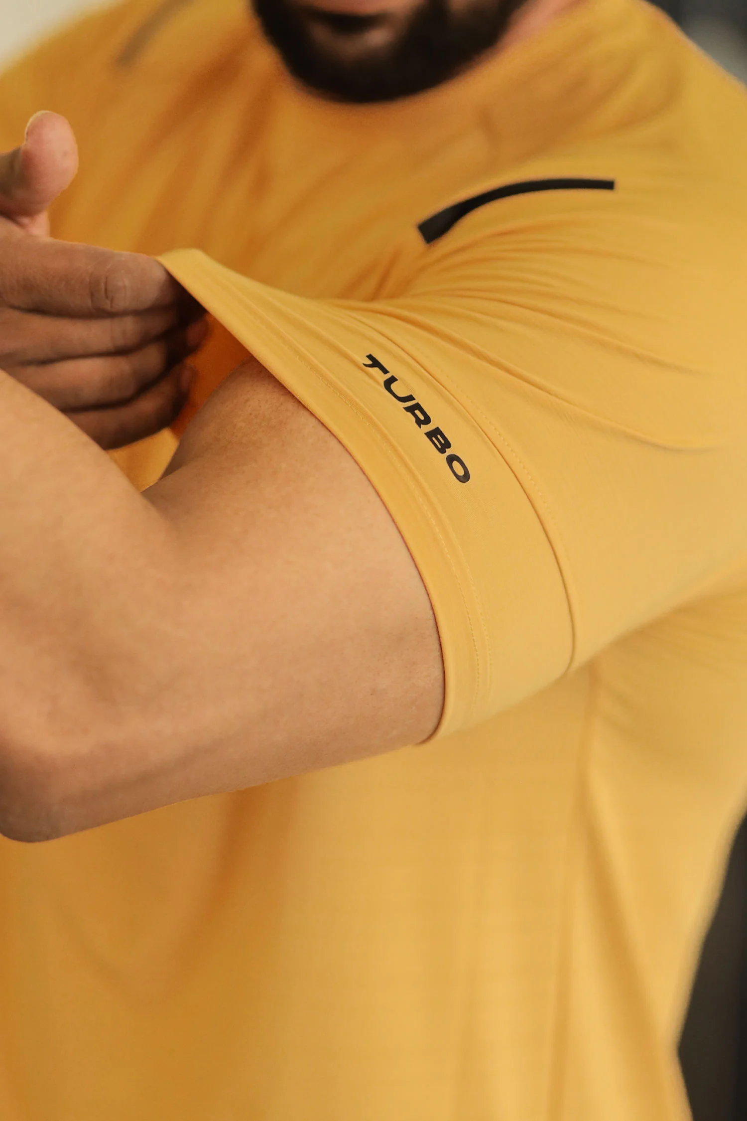 Turbo Sport Shoulder Striped Breathable Dry-Fit Tee - Image 2