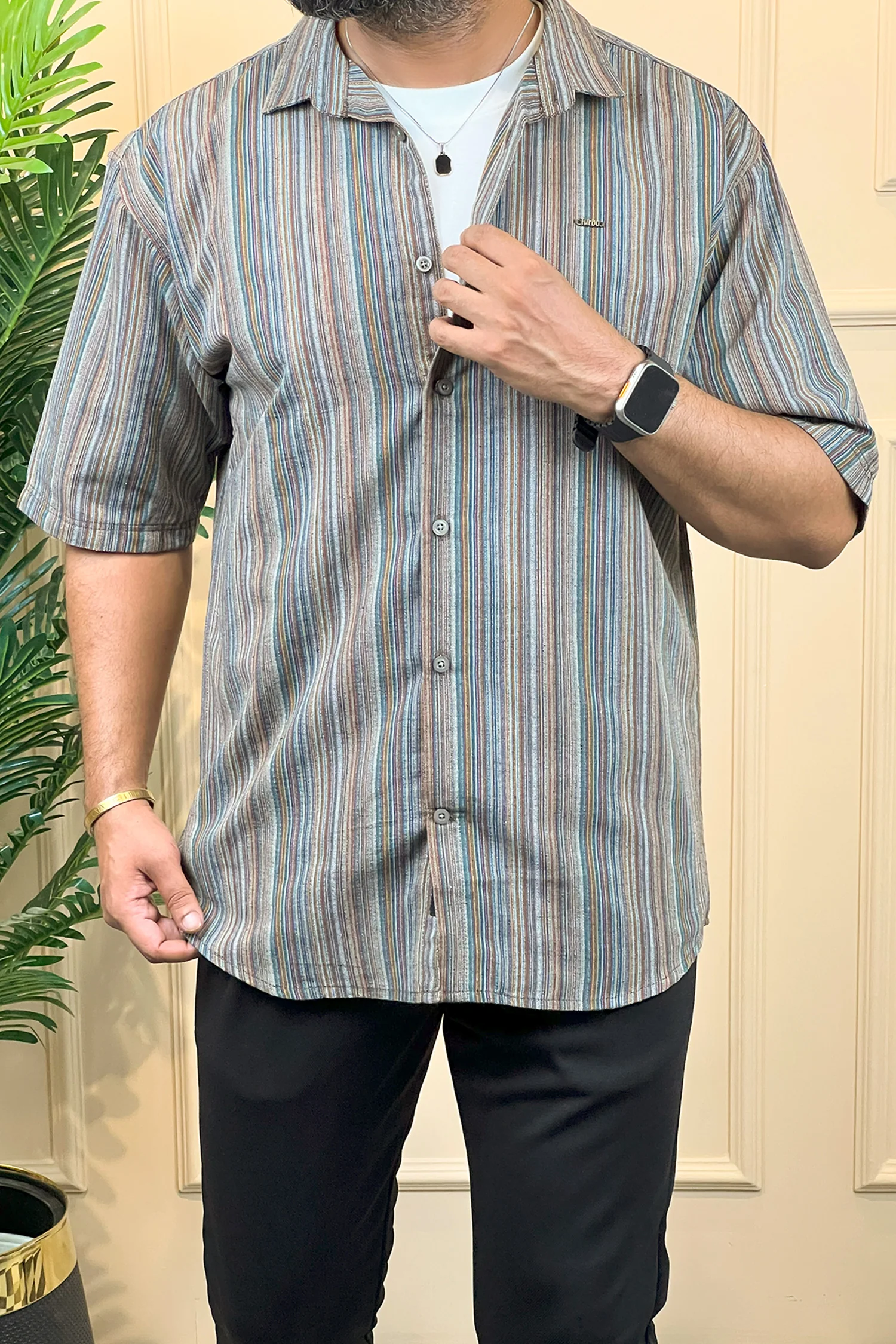 Turbo Spring Edit Textured Casual Shirt - Image 14